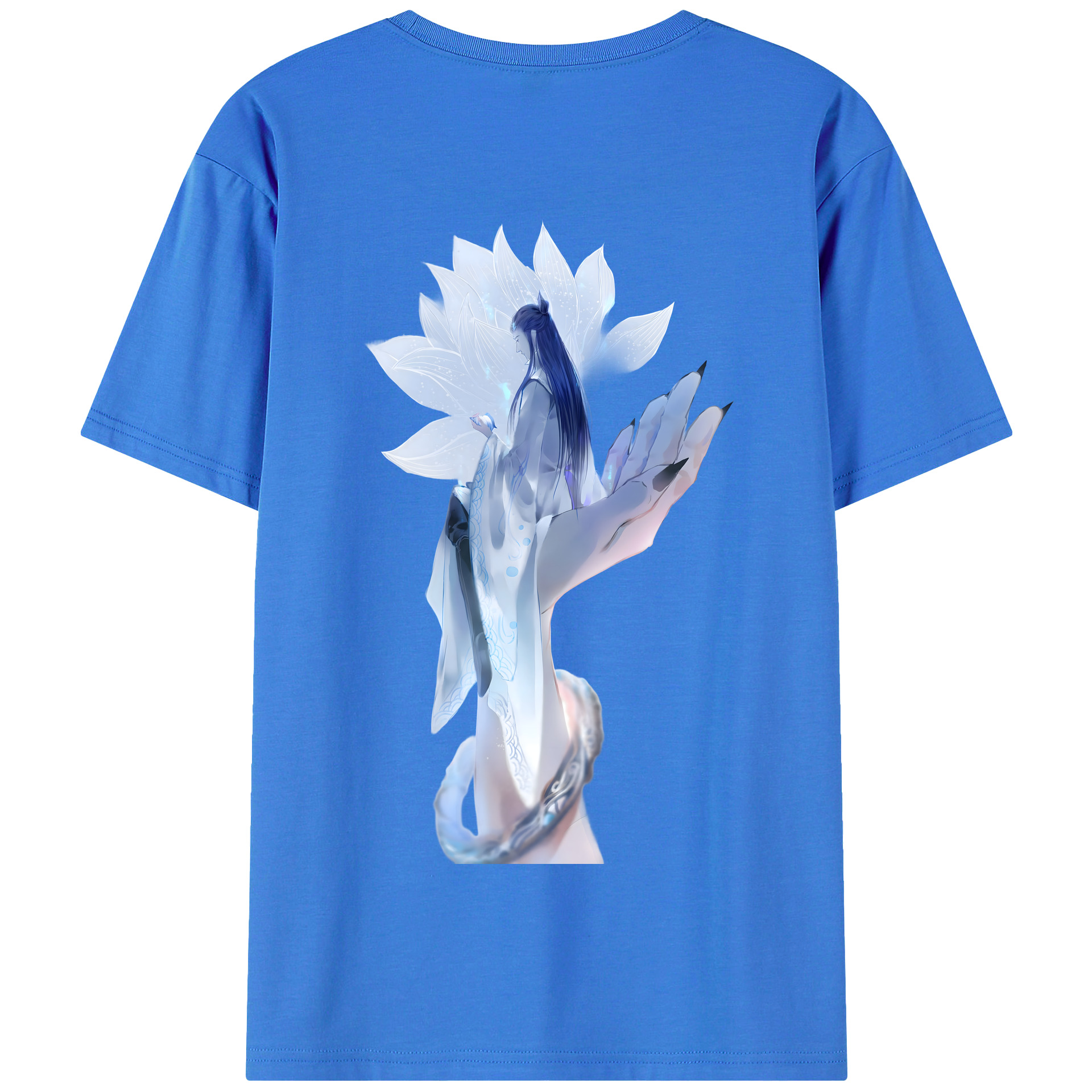 （画像用） Ne Zha 2 ナタ 魔童の大暴れ 綿100％半袖Tシャツ（背面プリント）