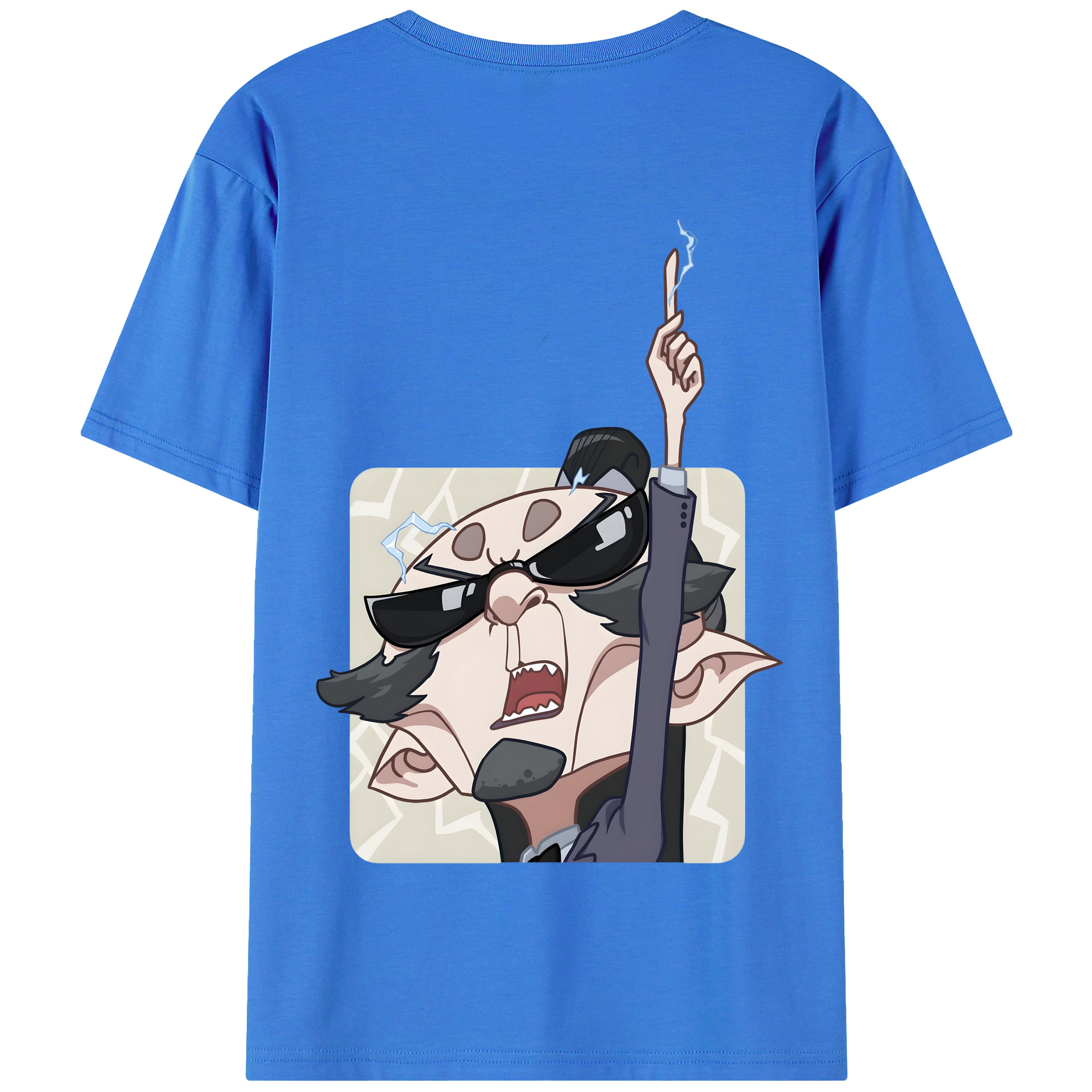 （画像用） Ne Zha 2 ナタ 魔童の大暴れ 綿100％半袖Tシャツ（背面プリント）