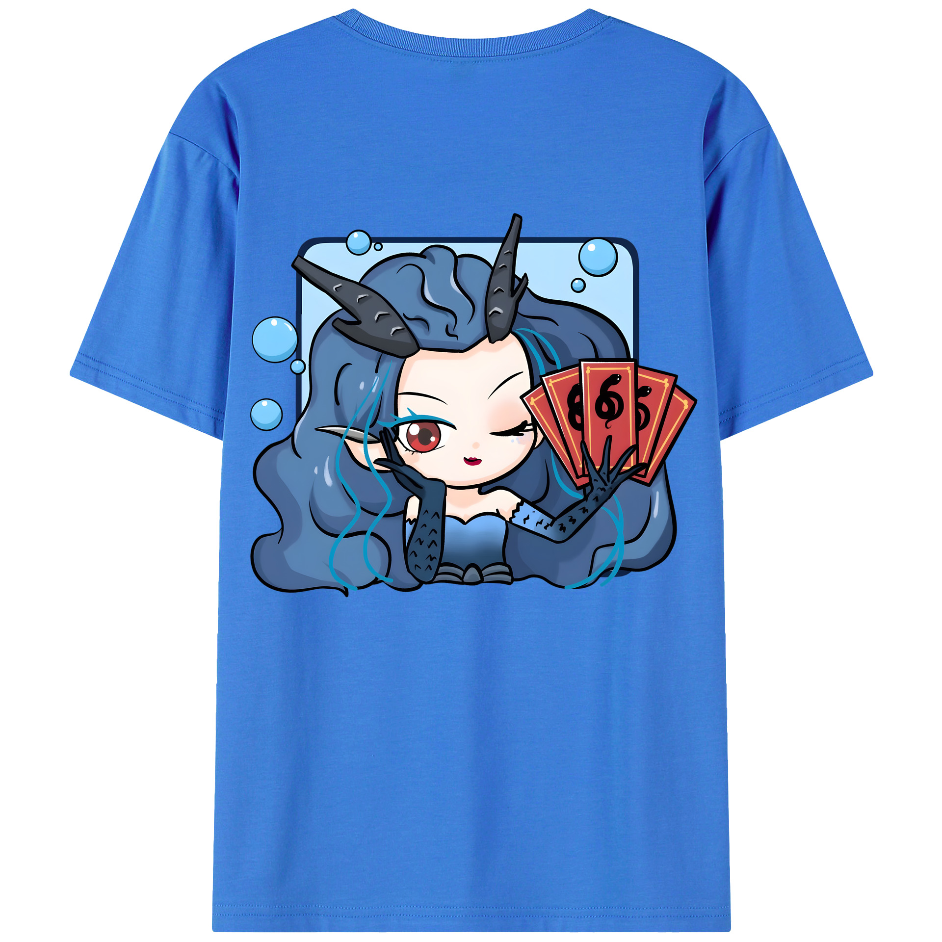（画像用） Ne Zha 2 ナタ 魔童の大暴れ 綿100％半袖Tシャツ（背面プリント）
