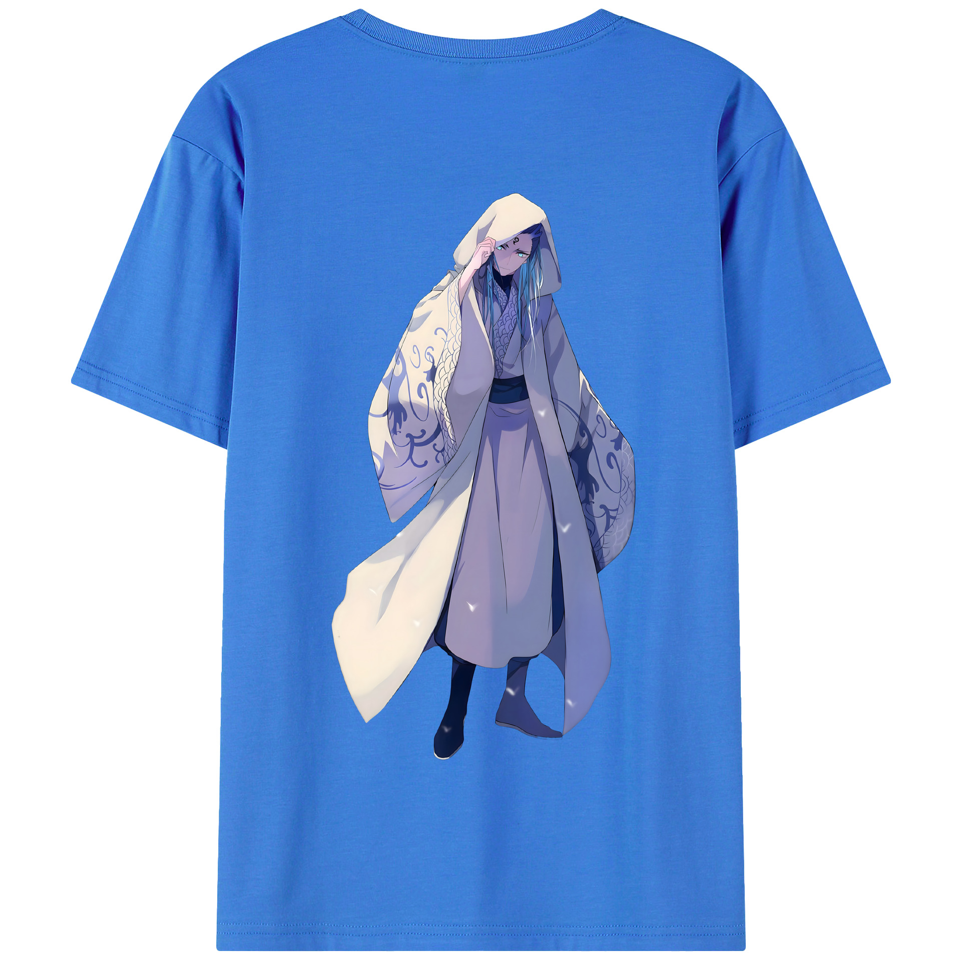 （画像用） Ne Zha 2 ナタ 魔童の大暴れ 綿100％半袖Tシャツ（背面プリント）