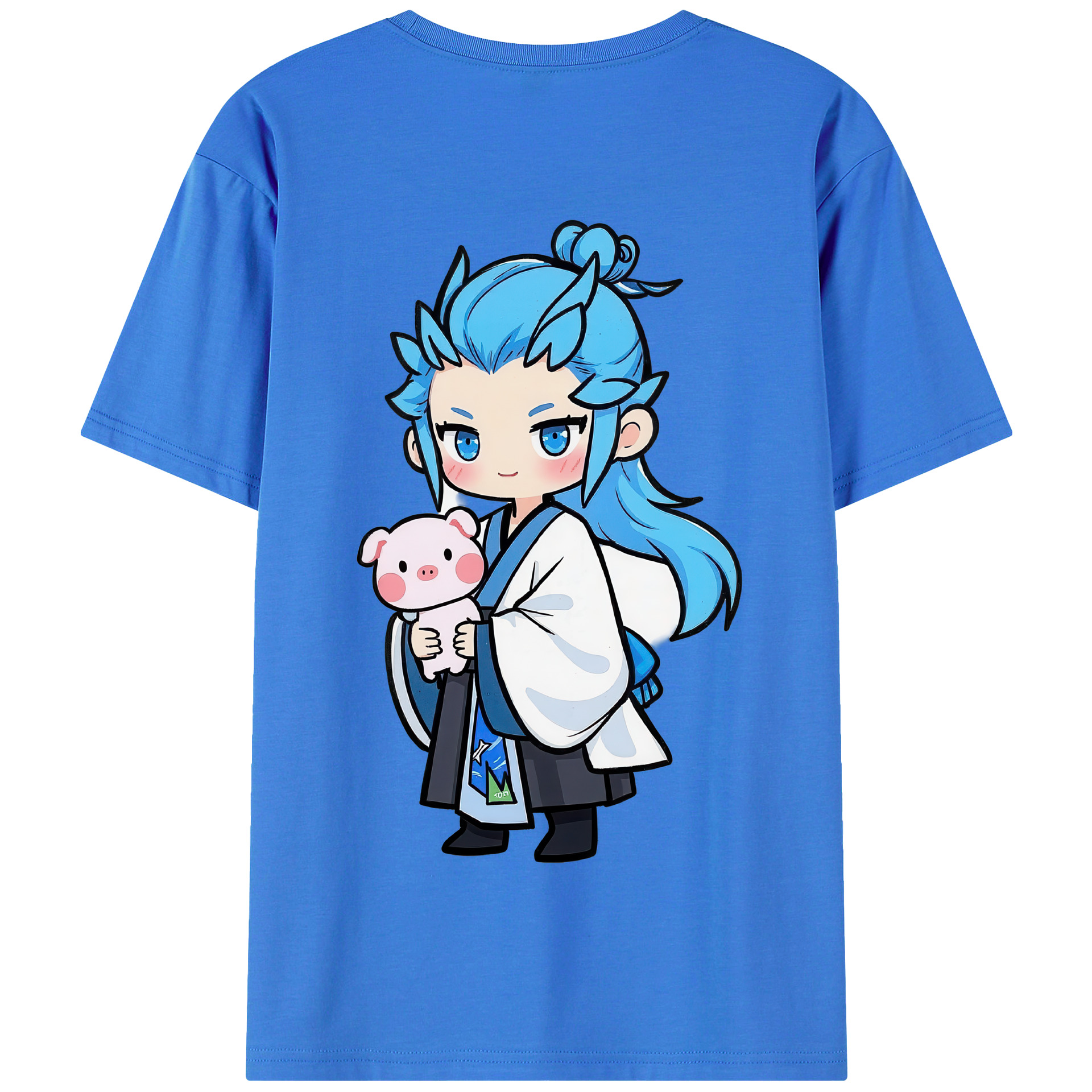 （画像用） Ne Zha 2 ナタ 魔童の大暴れ 綿100％半袖Tシャツ（背面プリント）