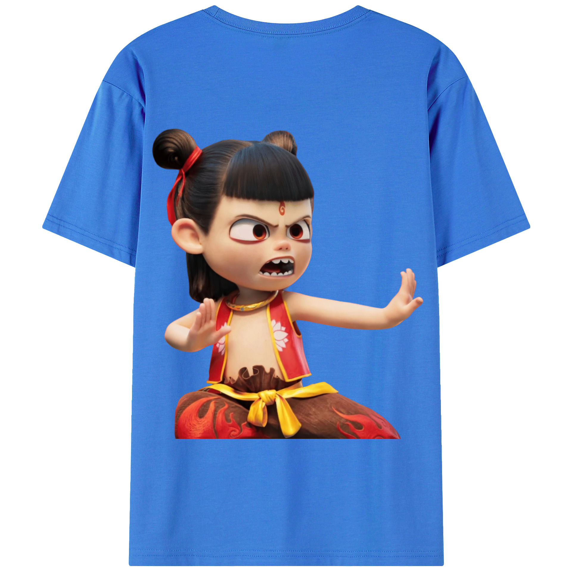 Ne Zha 2 ナタ 魔童の大暴れ 綿100％半袖Tシャツ（背面プリント）