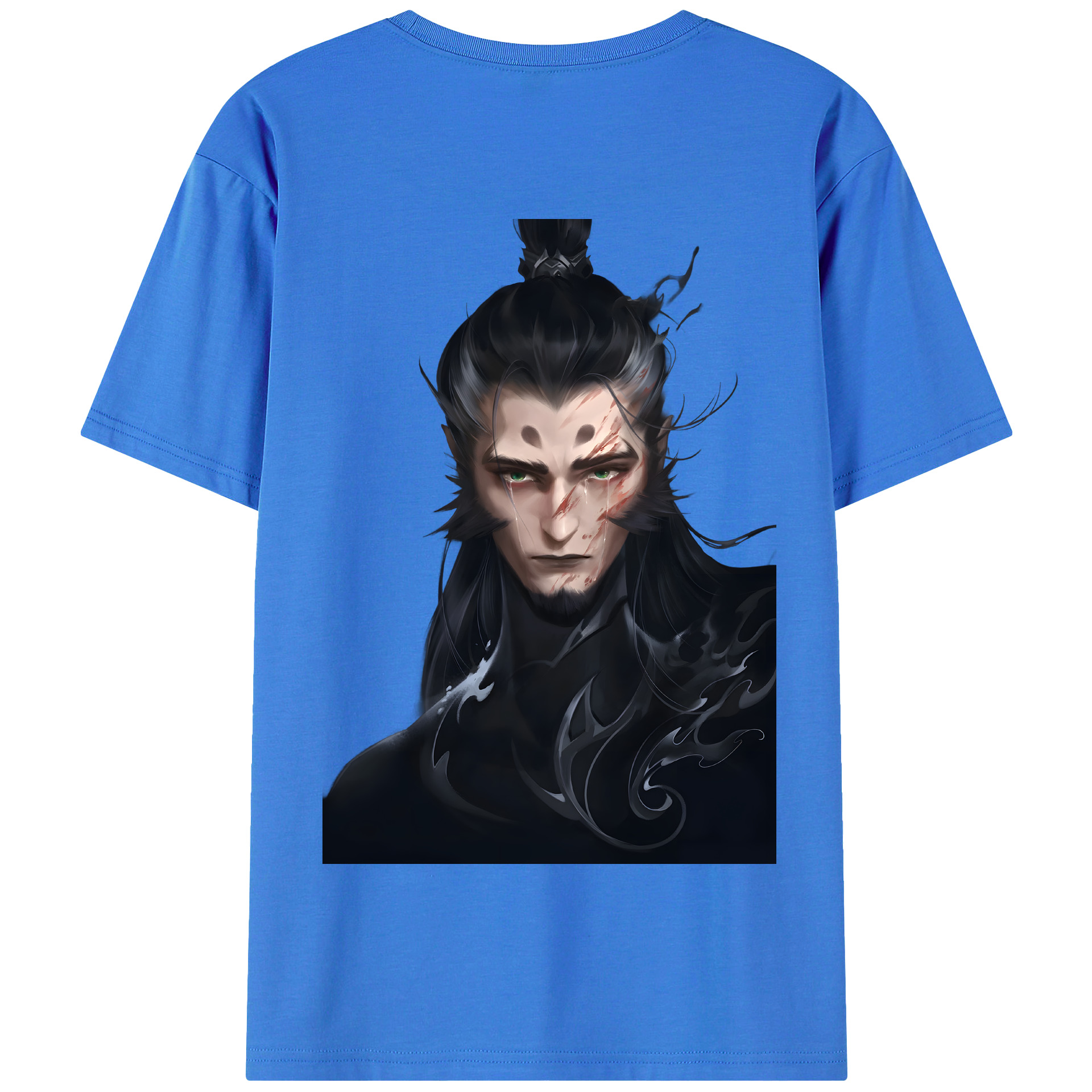 （画像用） Ne Zha 2 ナタ 魔童の大暴れ 綿100％半袖Tシャツ（背面プリント）