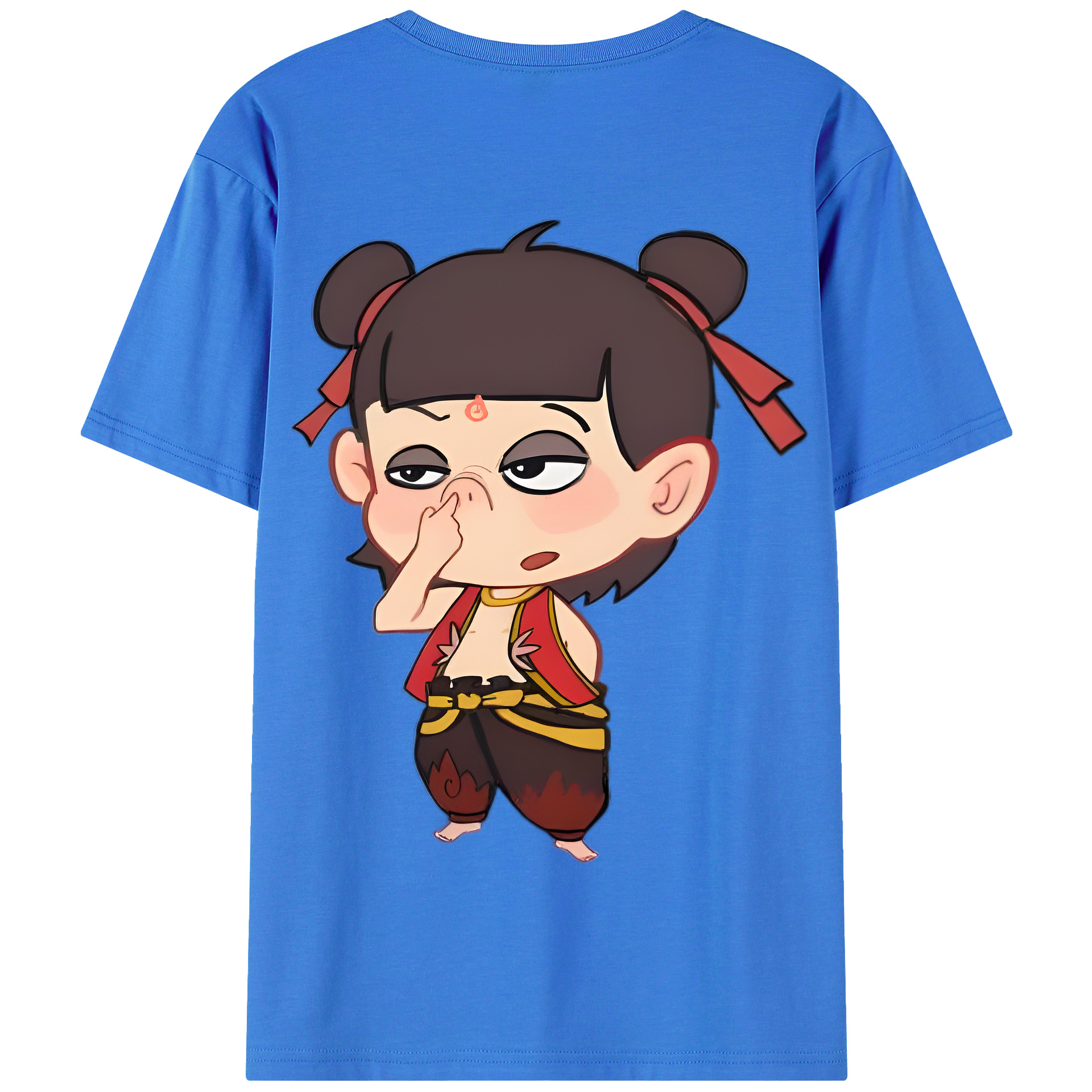 Ne Zha 2 ナタ 魔童の大暴れ 綿100％半袖Tシャツ（背面プリント）