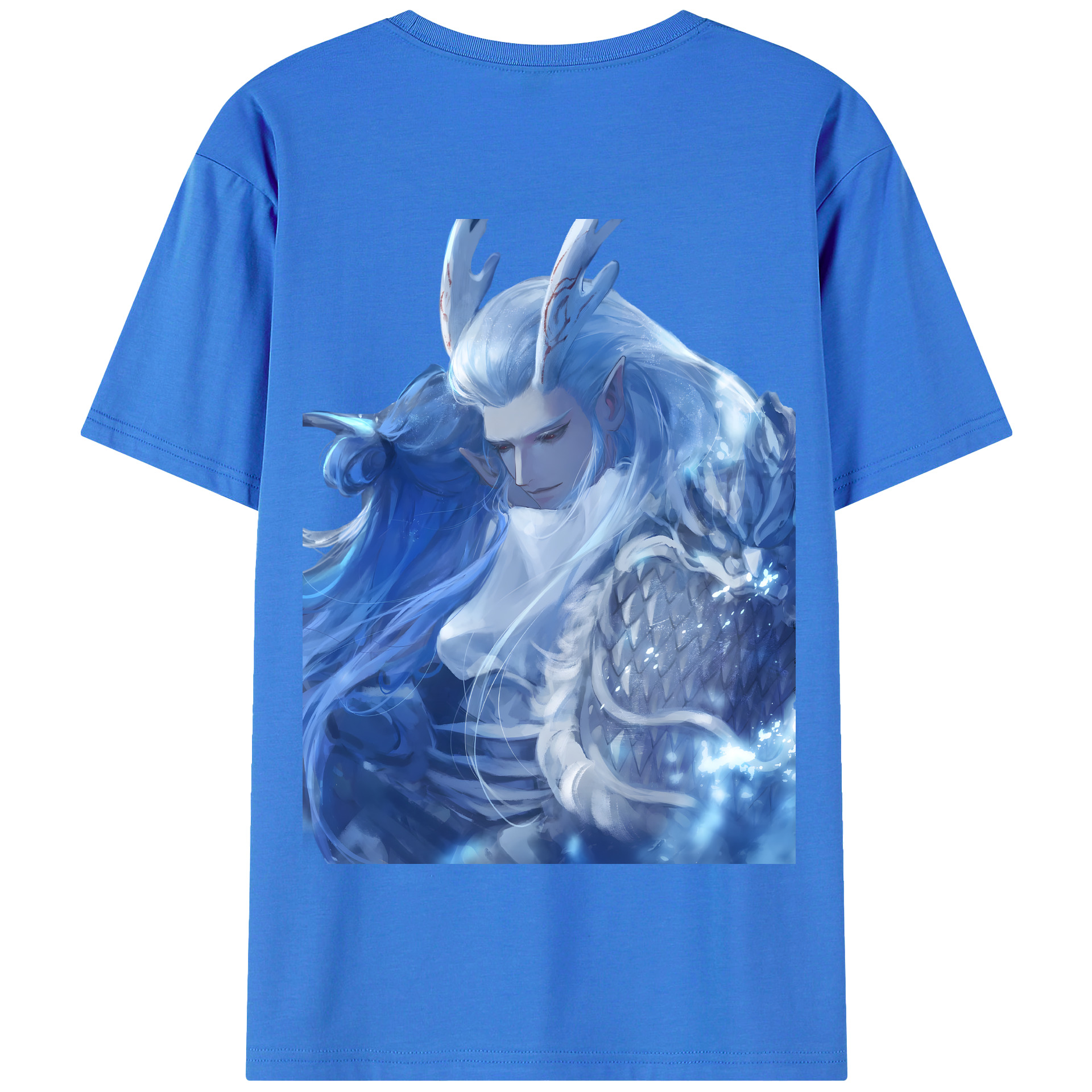 （画像用） Ne Zha 2 ナタ 魔童の大暴れ 綿100％半袖Tシャツ（背面プリント）