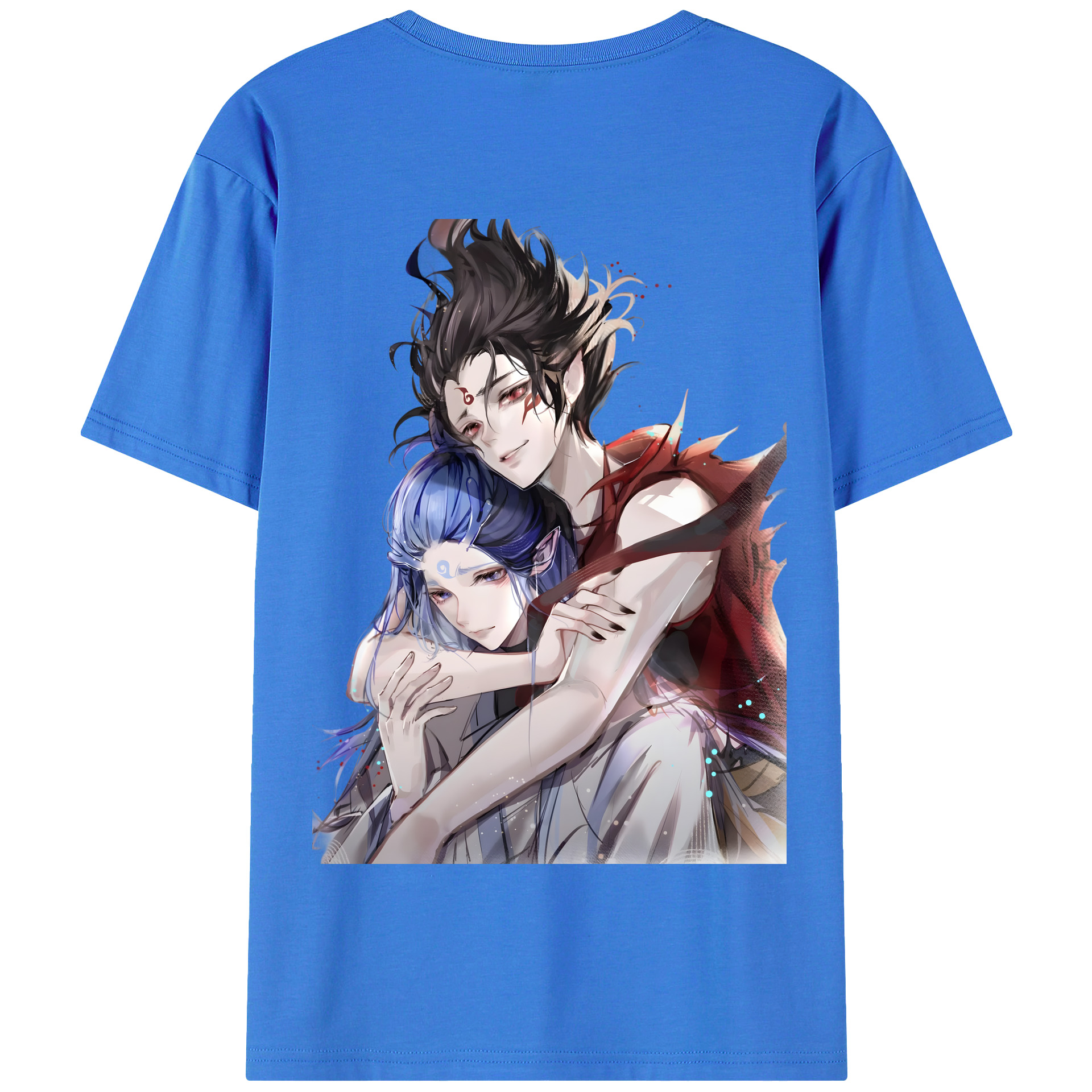 （画像用） Ne Zha 2 ナタ 魔童の大暴れ 綿100％半袖Tシャツ（背面プリント）