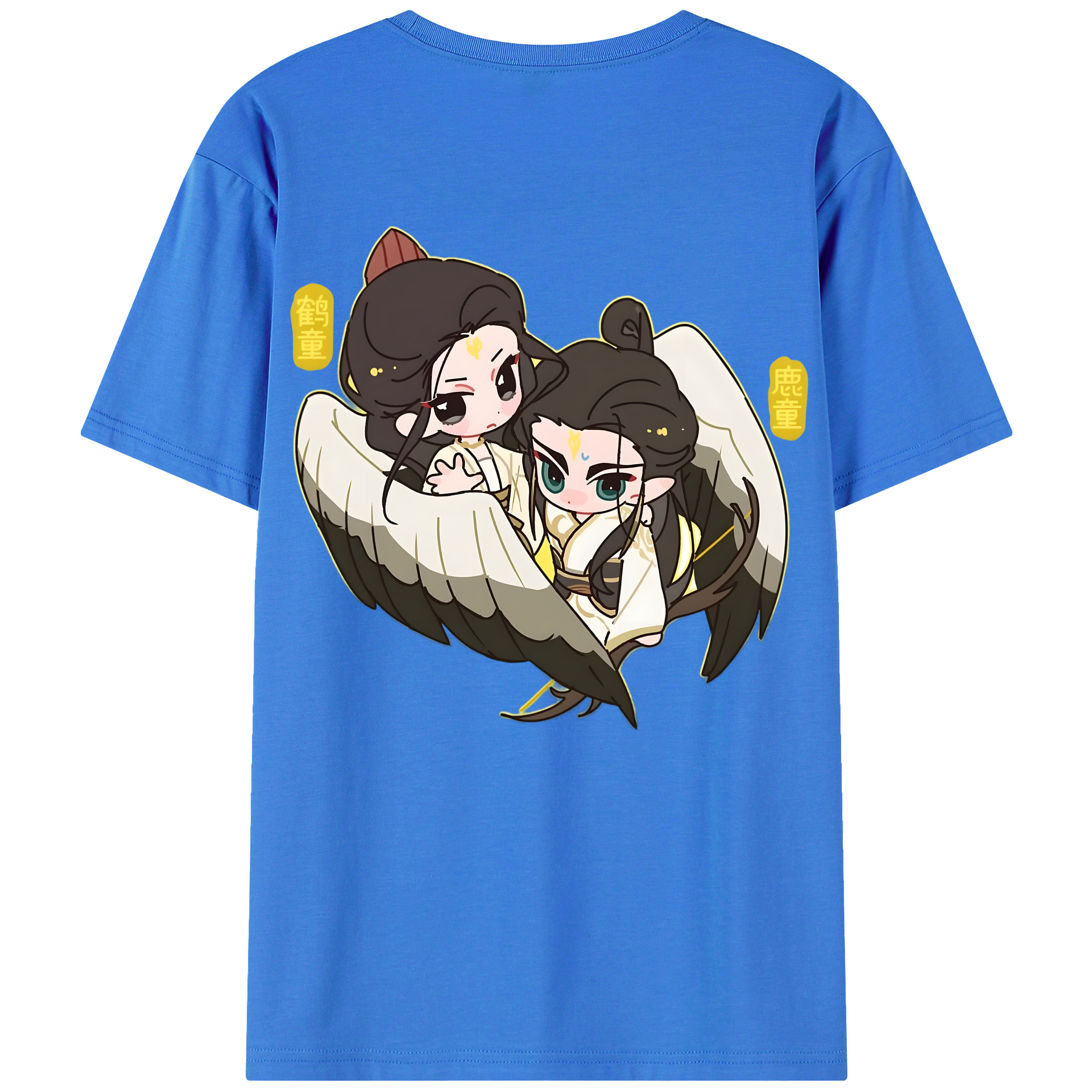 （画像用） Ne Zha 2 ナタ 魔童の大暴れ 綿100％半袖Tシャツ（背面プリント）