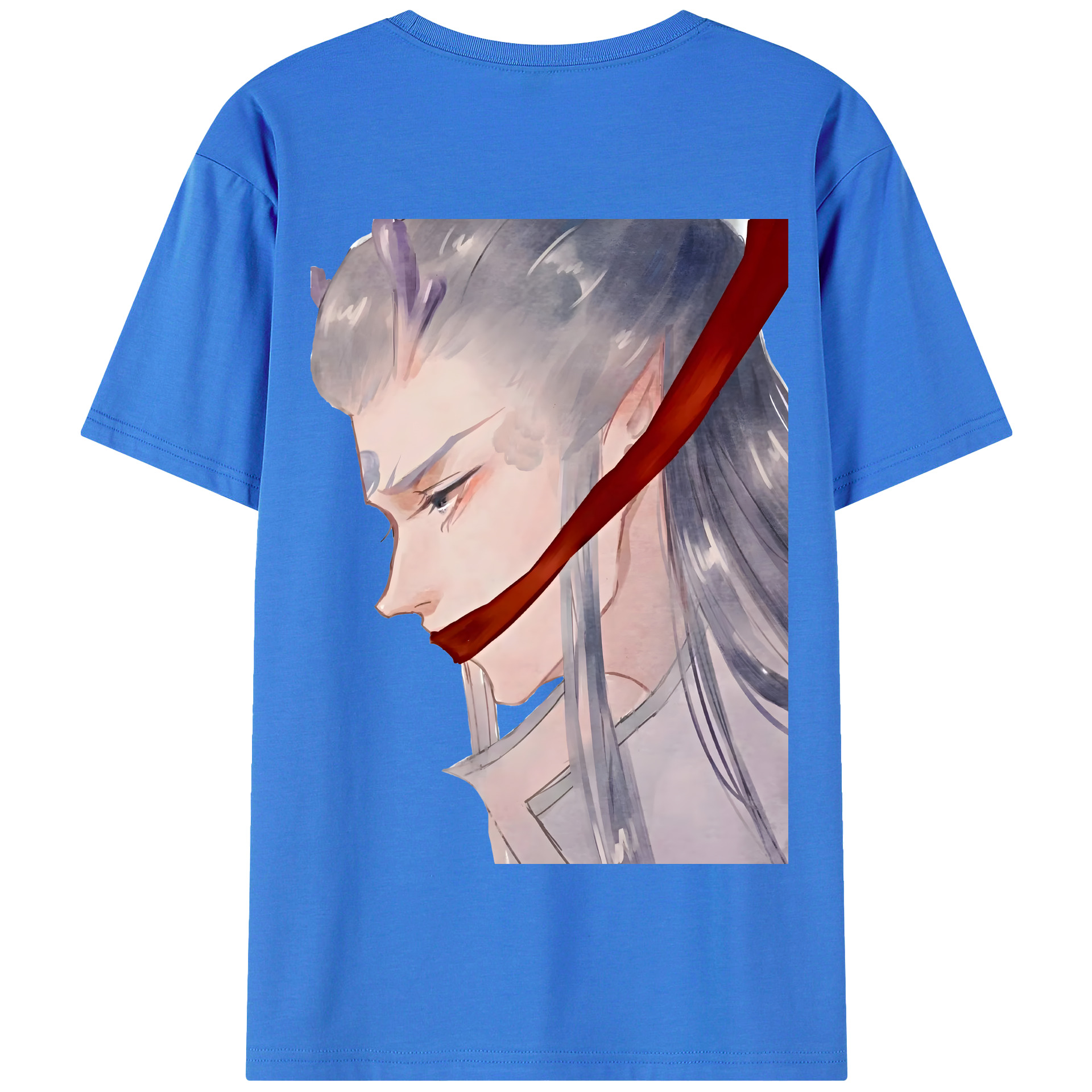 （画像用） Ne Zha 2 ナタ 魔童の大暴れ 綿100％半袖Tシャツ（背面プリント）