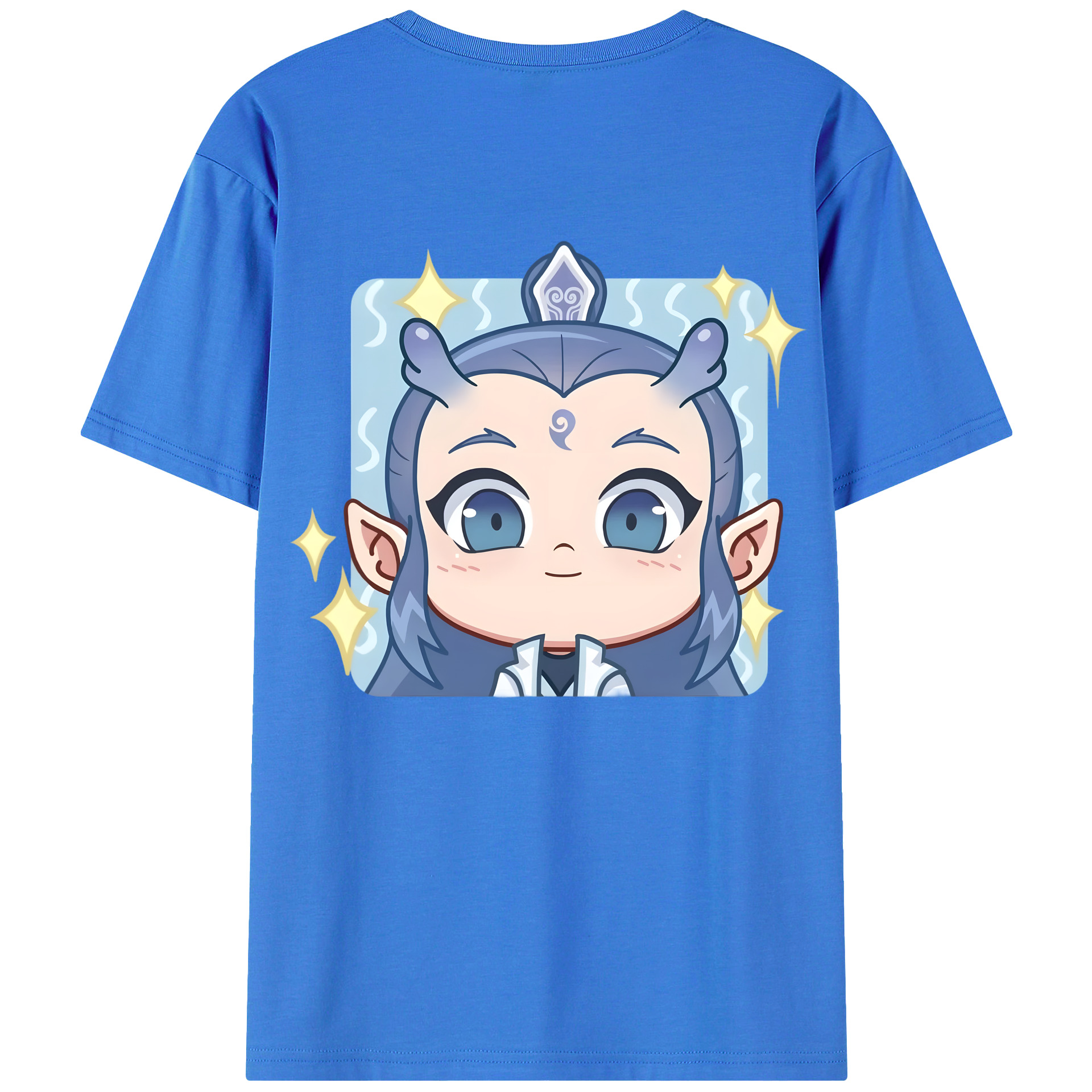 （画像用） Ne Zha 2 ナタ 魔童の大暴れ 綿100％半袖Tシャツ（背面プリント）