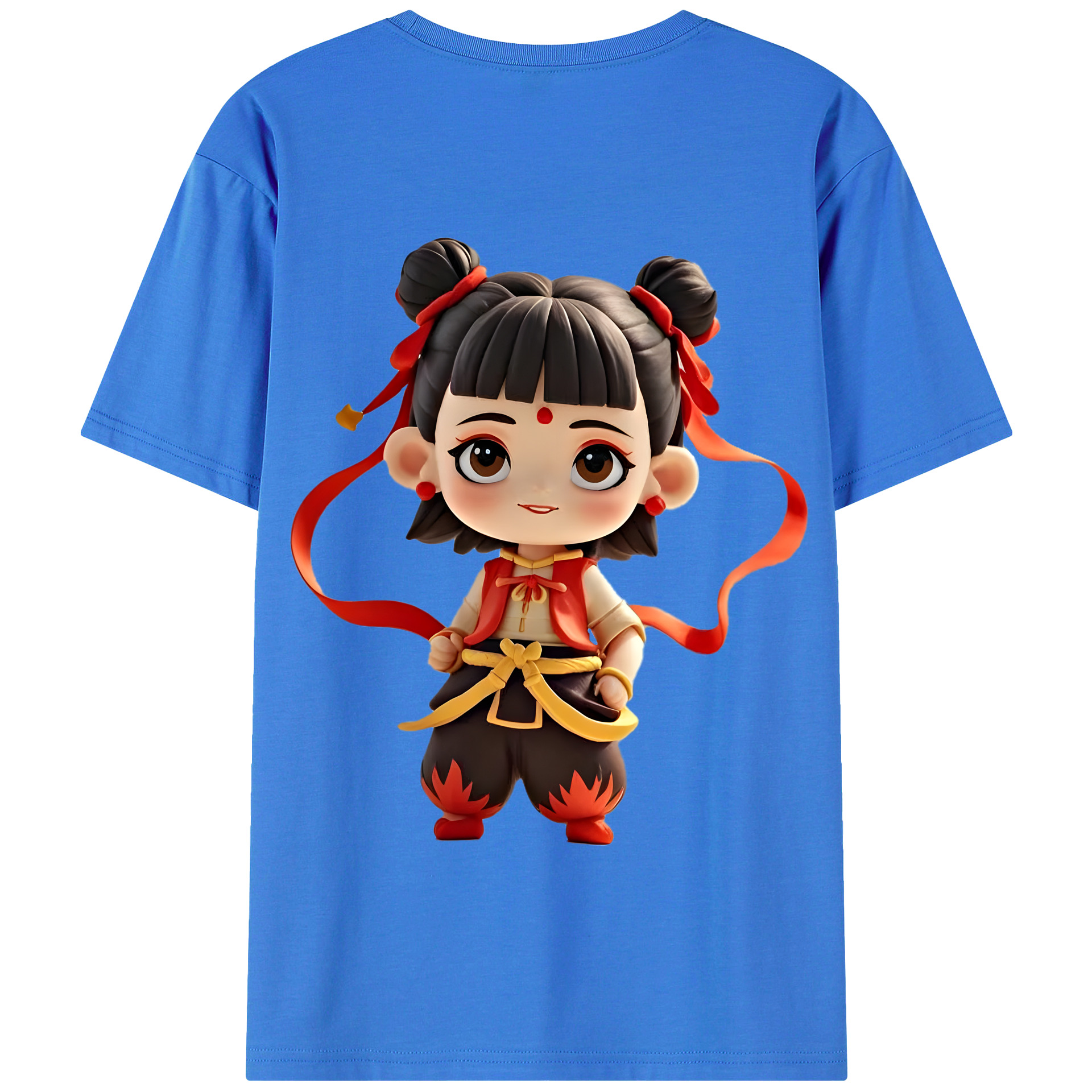 Ne Zha 2 ナタ 魔童の大暴れ 綿100％半袖Tシャツ（背面プリント）