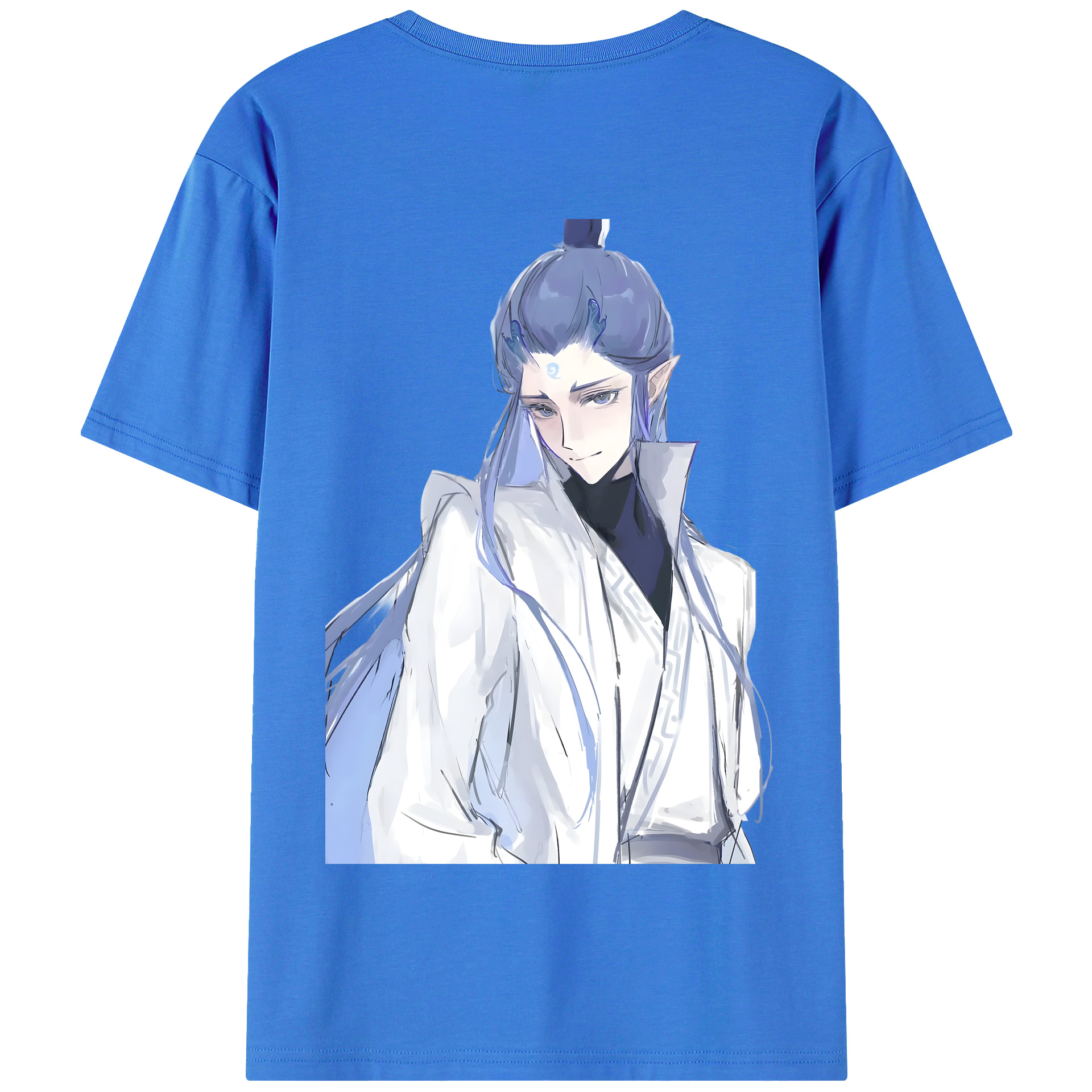 （画像用） Ne Zha 2 ナタ 魔童の大暴れ 綿100％半袖Tシャツ（背面プリント）