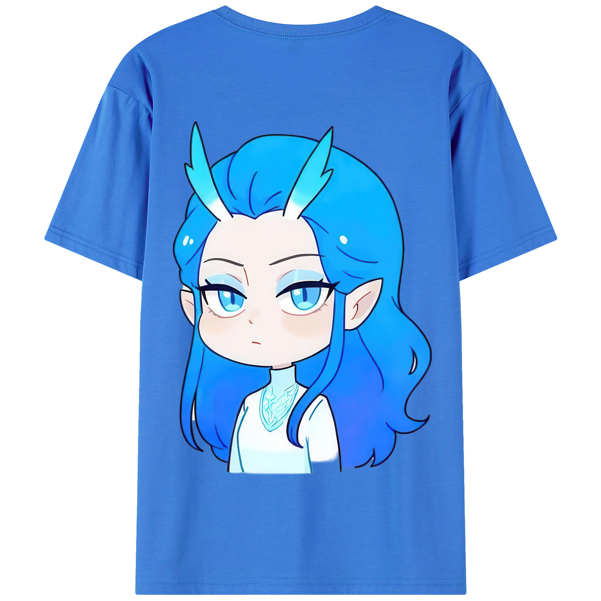 （画像用） Ne Zha 2 ナタ 魔童の大暴れ 綿100％半袖Tシャツ（背面プリント）