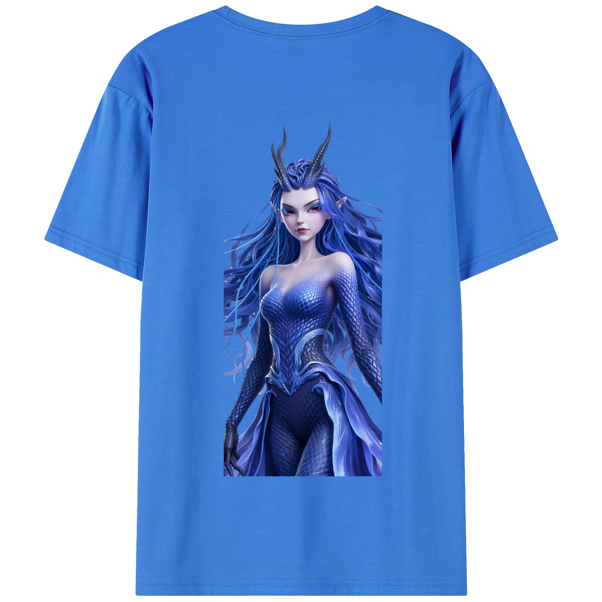 （画像用） Ne Zha 2 ナタ 魔童の大暴れ 綿100％半袖Tシャツ（背面プリント）