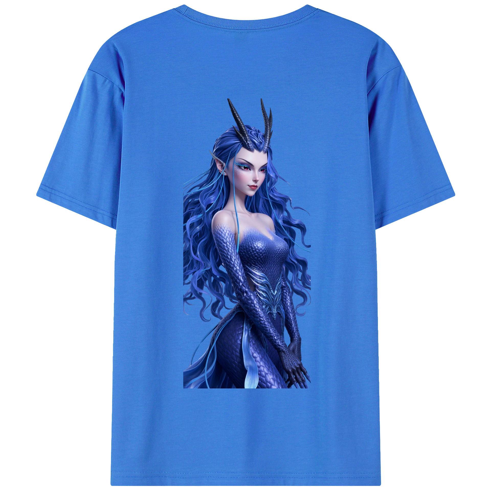 （画像用） Ne Zha 2 ナタ 魔童の大暴れ 綿100％半袖Tシャツ（背面プリント）