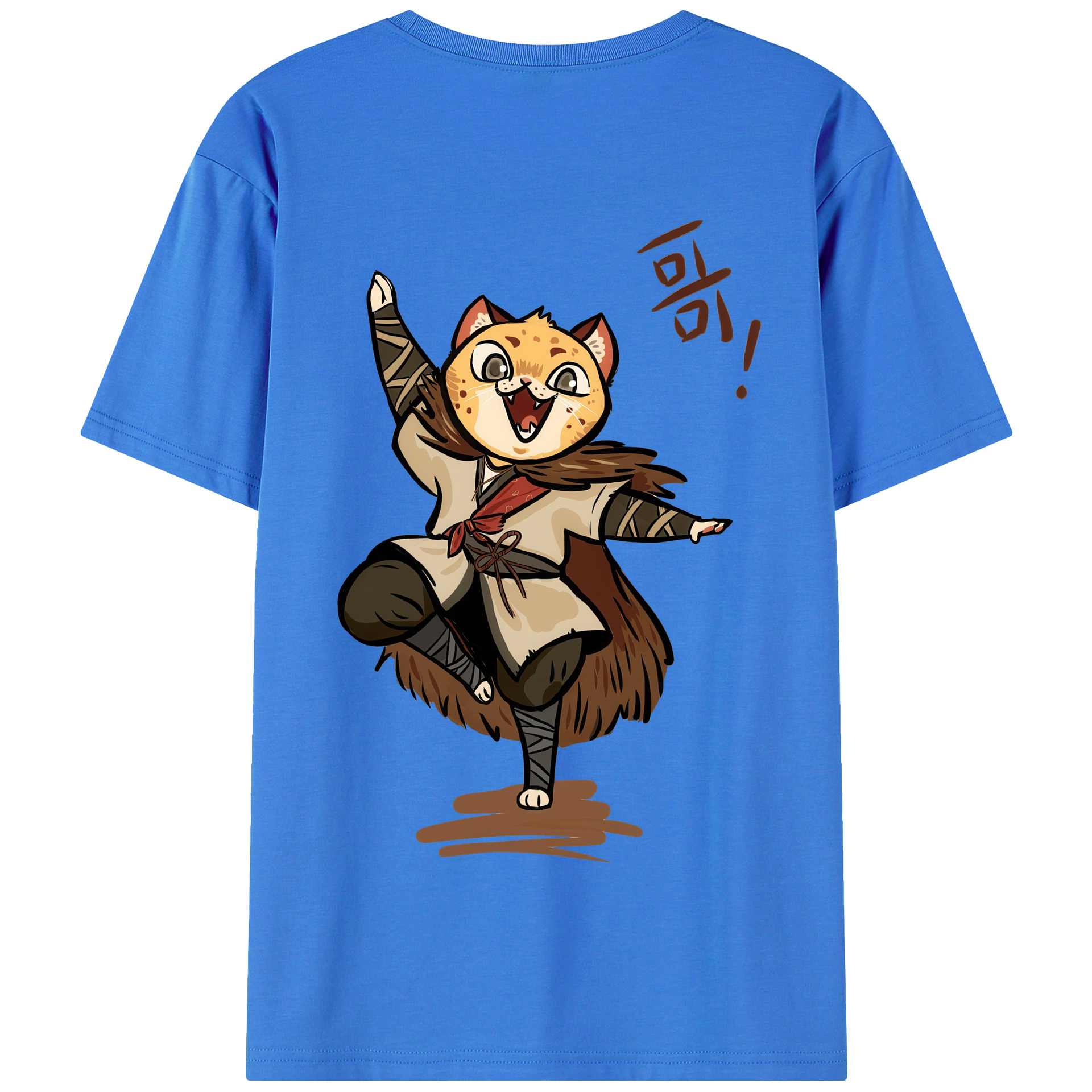 （画像用） Ne Zha 2 ナタ 魔童の大暴れ 綿100％半袖Tシャツ（背面プリント）