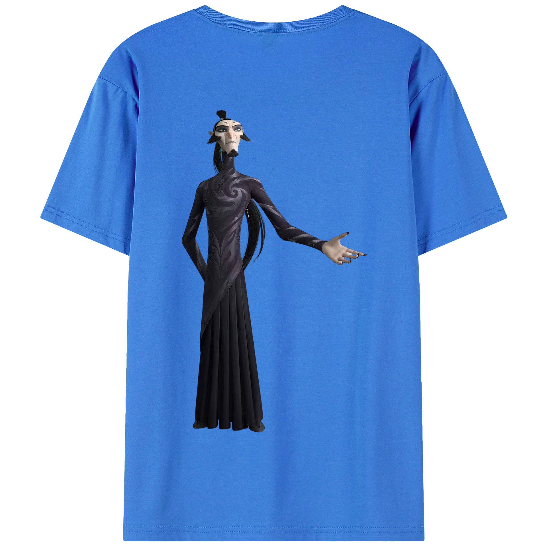 （画像用） Ne Zha 2 ナタ 魔童の大暴れ 綿100％半袖Tシャツ（背面プリント）