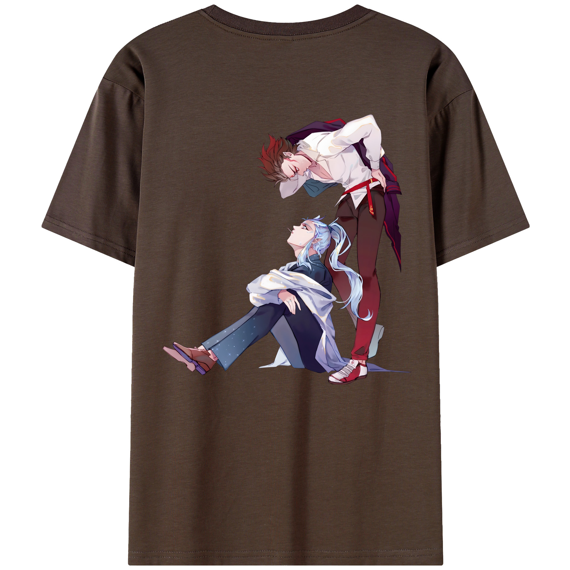 （画像用） Ne Zha 2 ナタ 魔童の大暴れ 綿100％半袖Tシャツ（背面プリント）