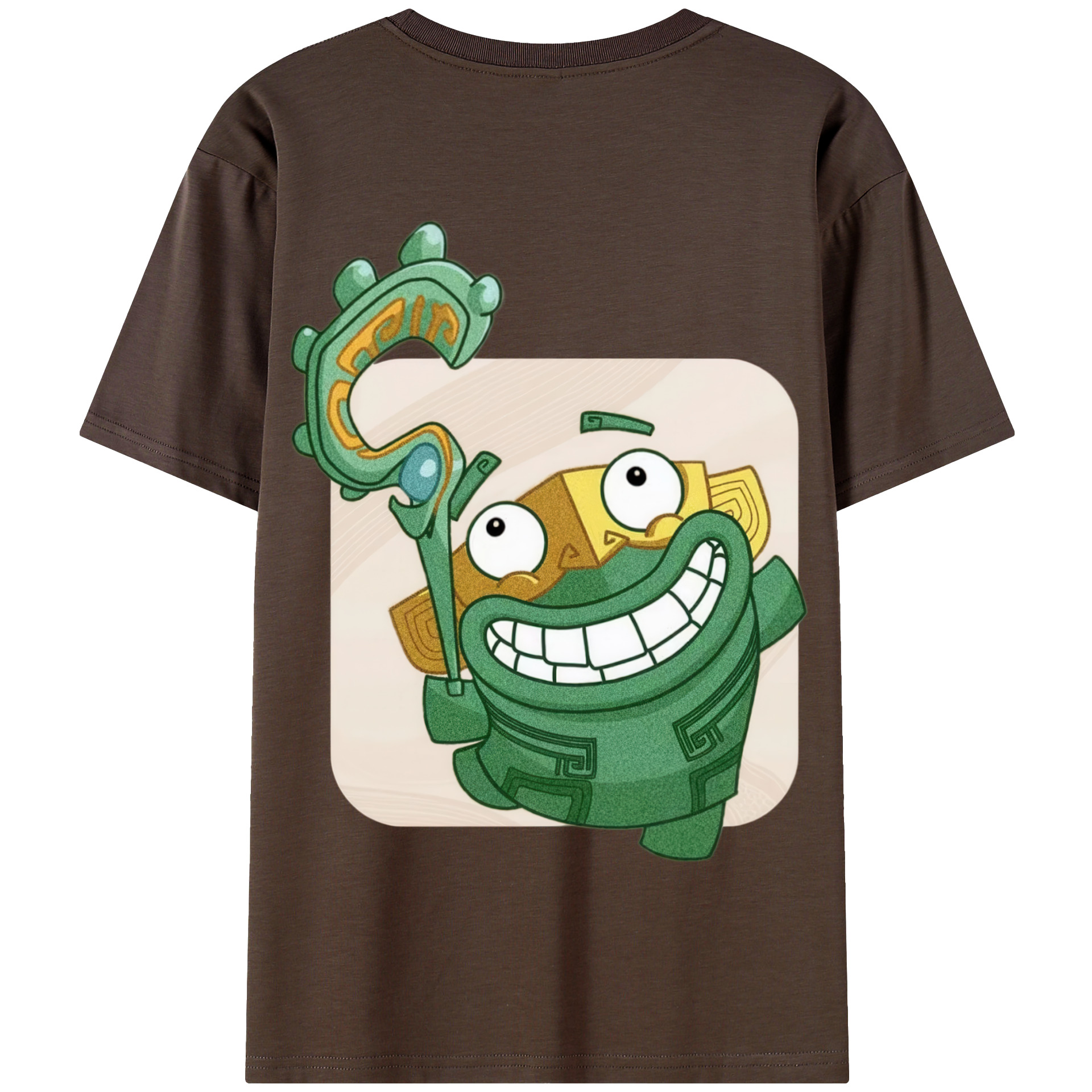 （画像用） Ne Zha 2 ナタ 魔童の大暴れ 綿100％半袖Tシャツ（背面プリント）