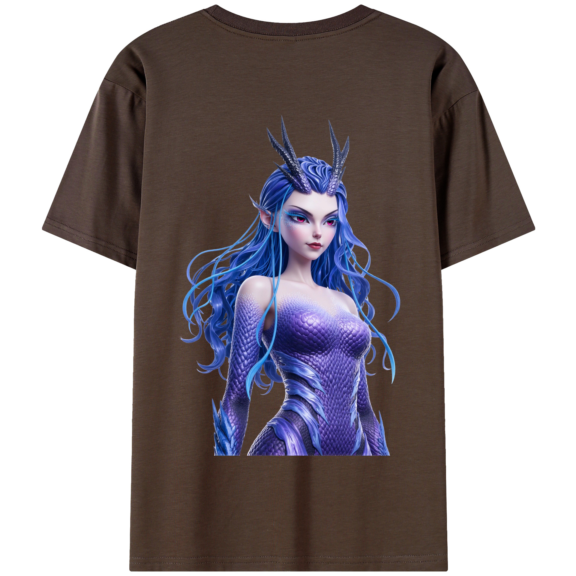 （画像用） Ne Zha 2 ナタ 魔童の大暴れ 綿100％半袖Tシャツ（背面プリント）