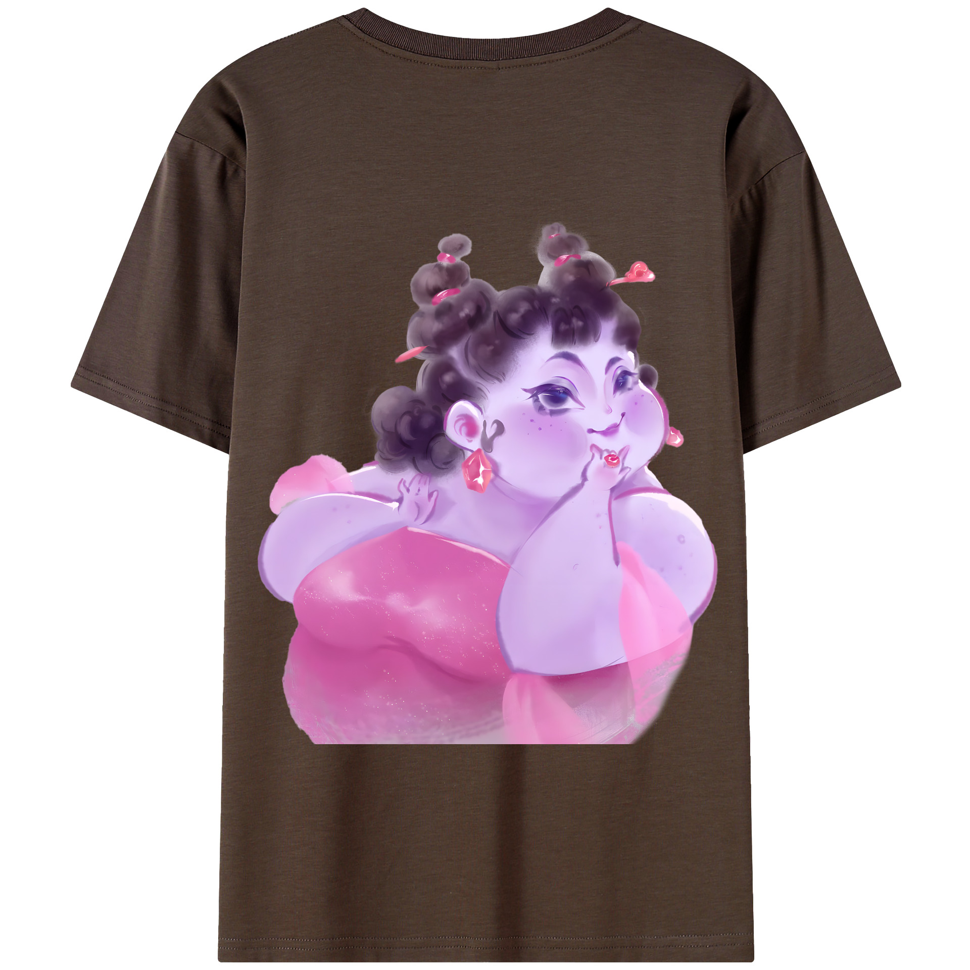 （画像用） Ne Zha 2 ナタ 魔童の大暴れ 綿100％半袖Tシャツ（背面プリント）