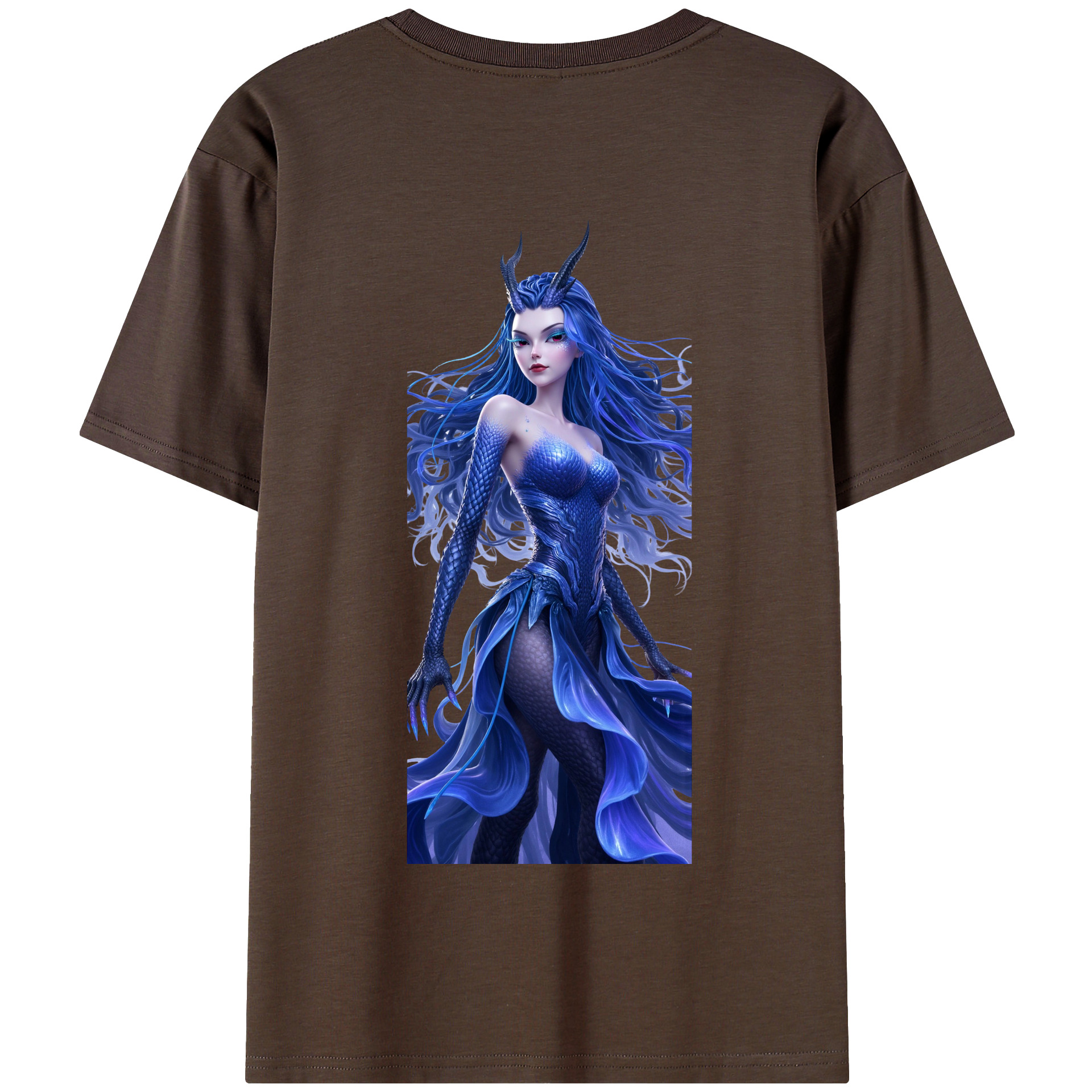 （画像用） Ne Zha 2 ナタ 魔童の大暴れ 綿100％半袖Tシャツ（背面プリント）