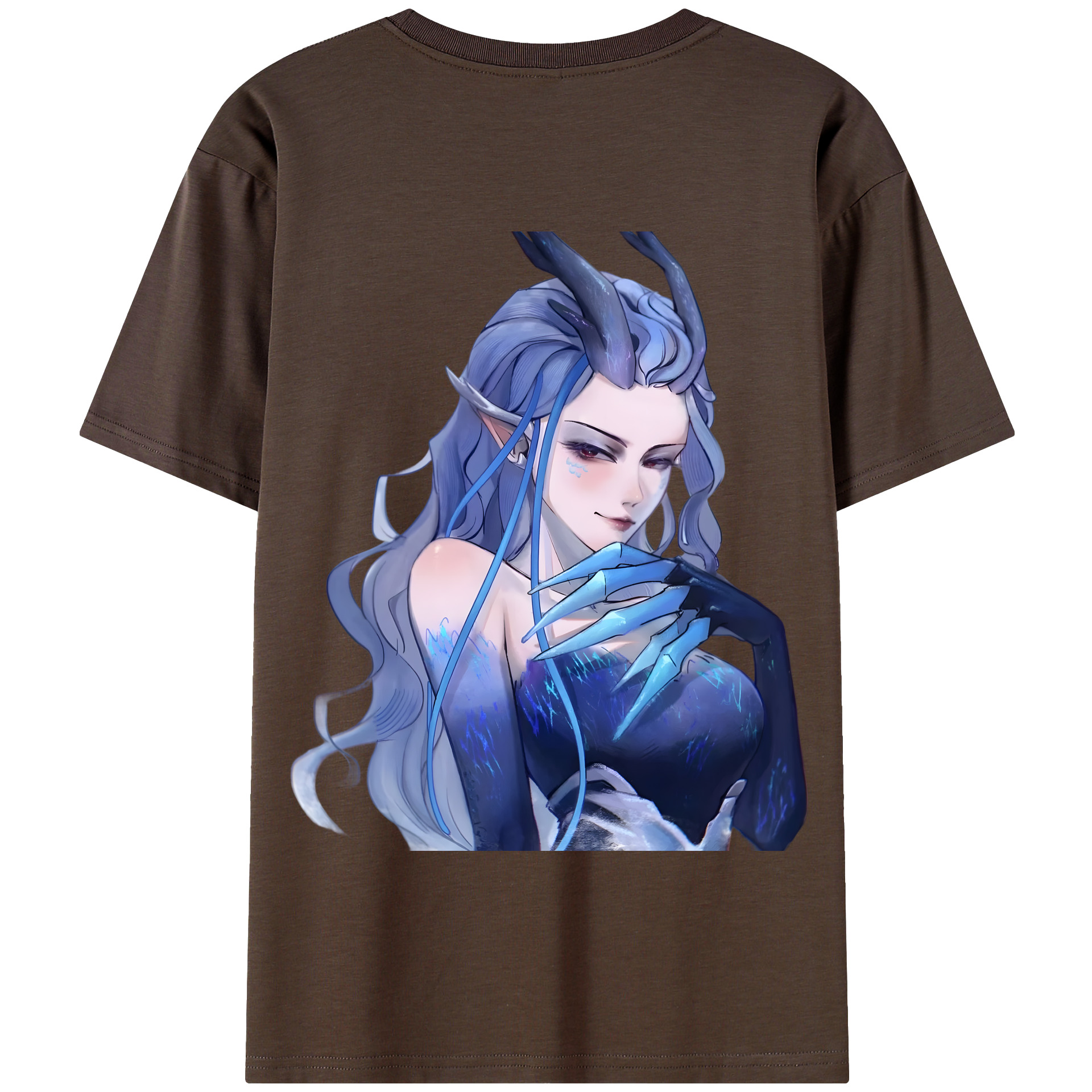 （画像用） Ne Zha 2 ナタ 魔童の大暴れ 綿100％半袖Tシャツ（背面プリント）