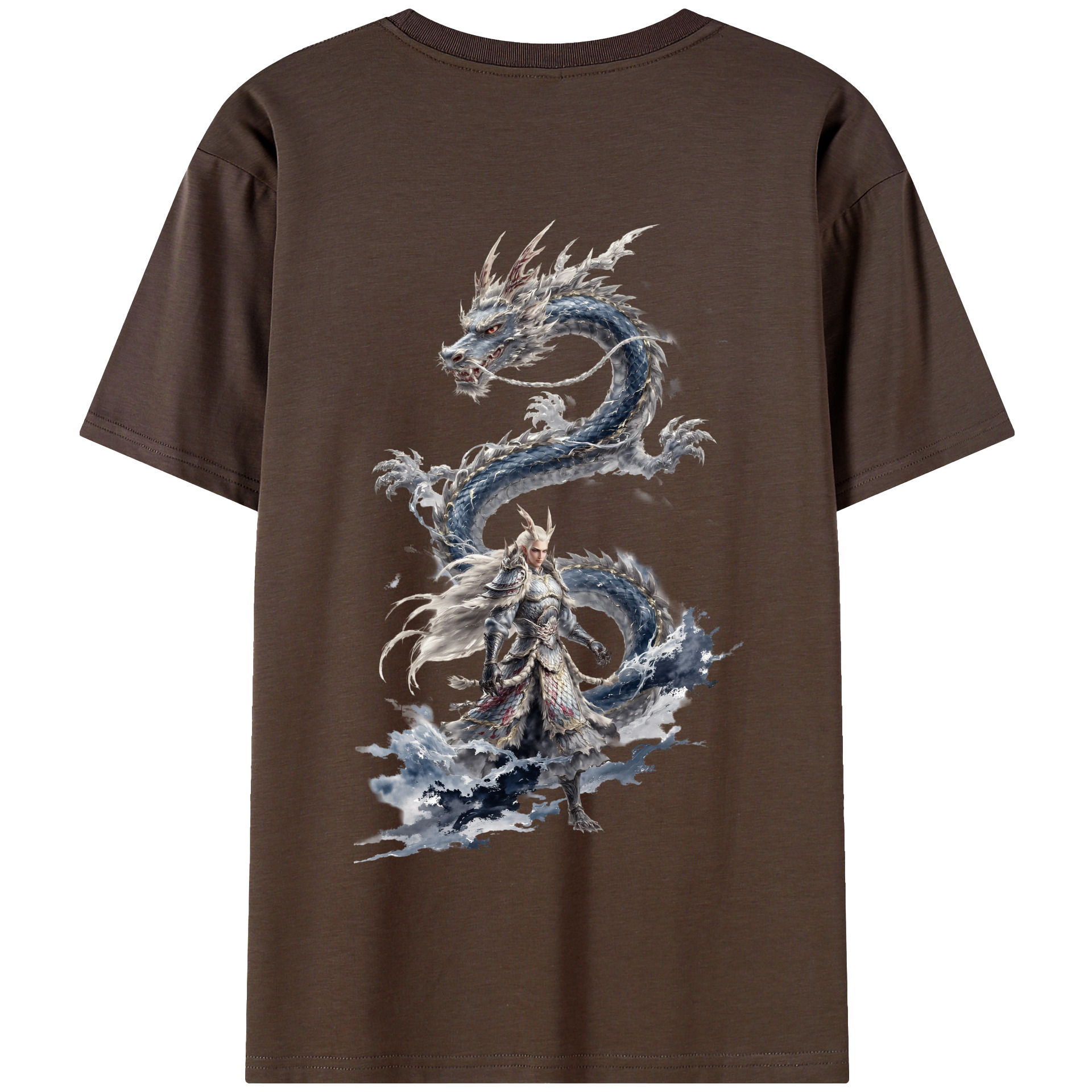 （画像用） Ne Zha 2 ナタ 魔童の大暴れ 綿100％半袖Tシャツ（背面プリント）