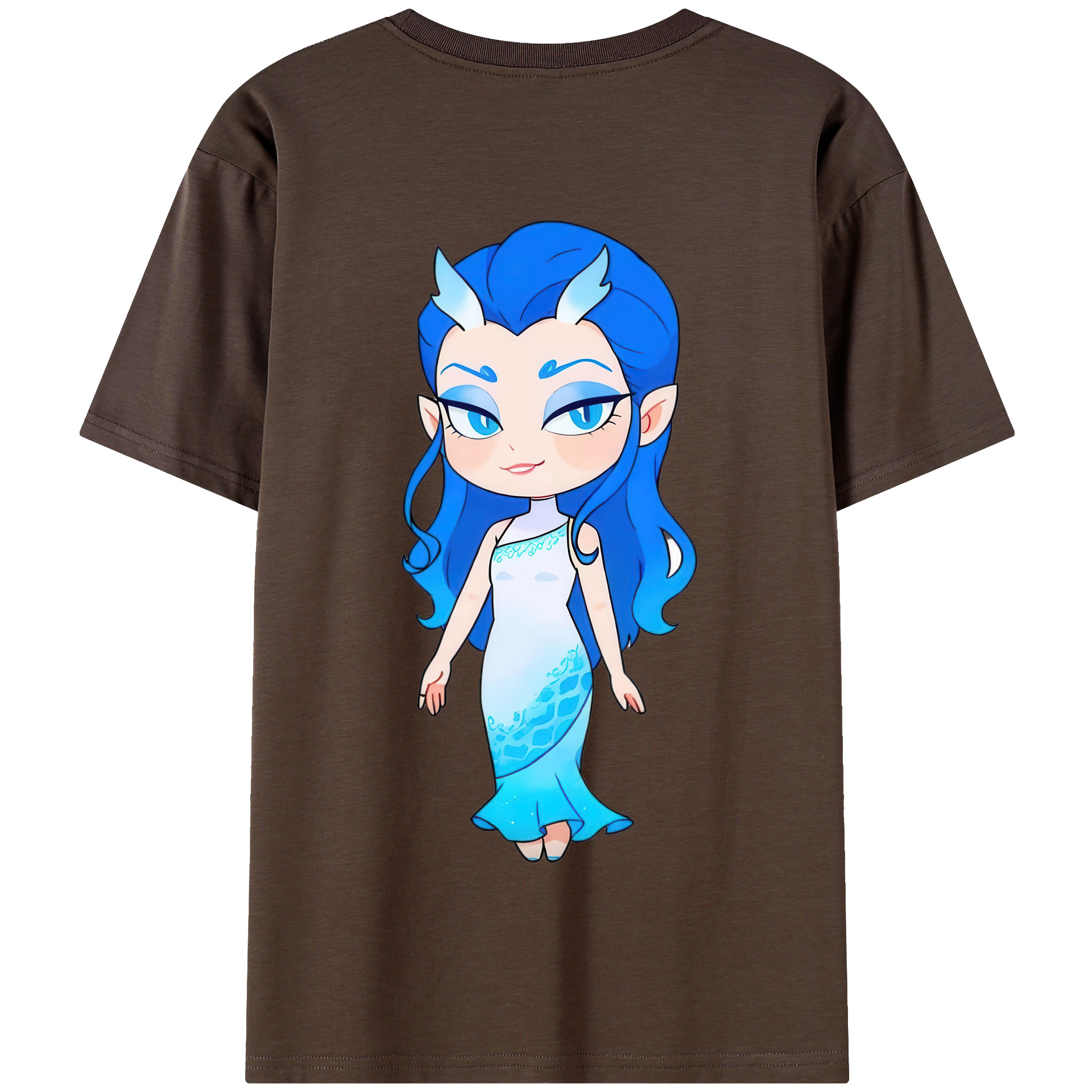 （画像用） Ne Zha 2 ナタ 魔童の大暴れ 綿100％半袖Tシャツ（背面プリント）