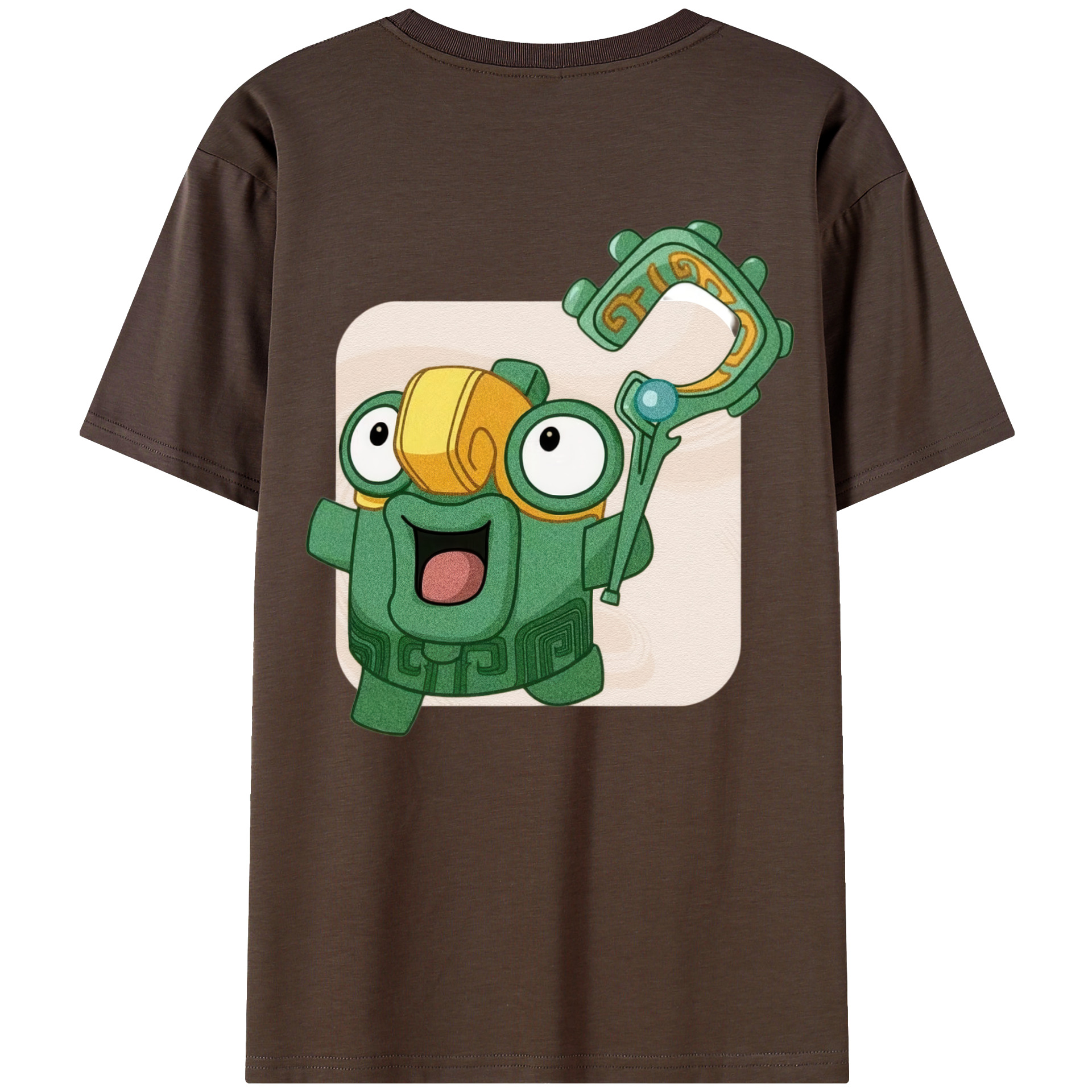 （画像用） Ne Zha 2 ナタ 魔童の大暴れ 綿100％半袖Tシャツ（背面プリント）