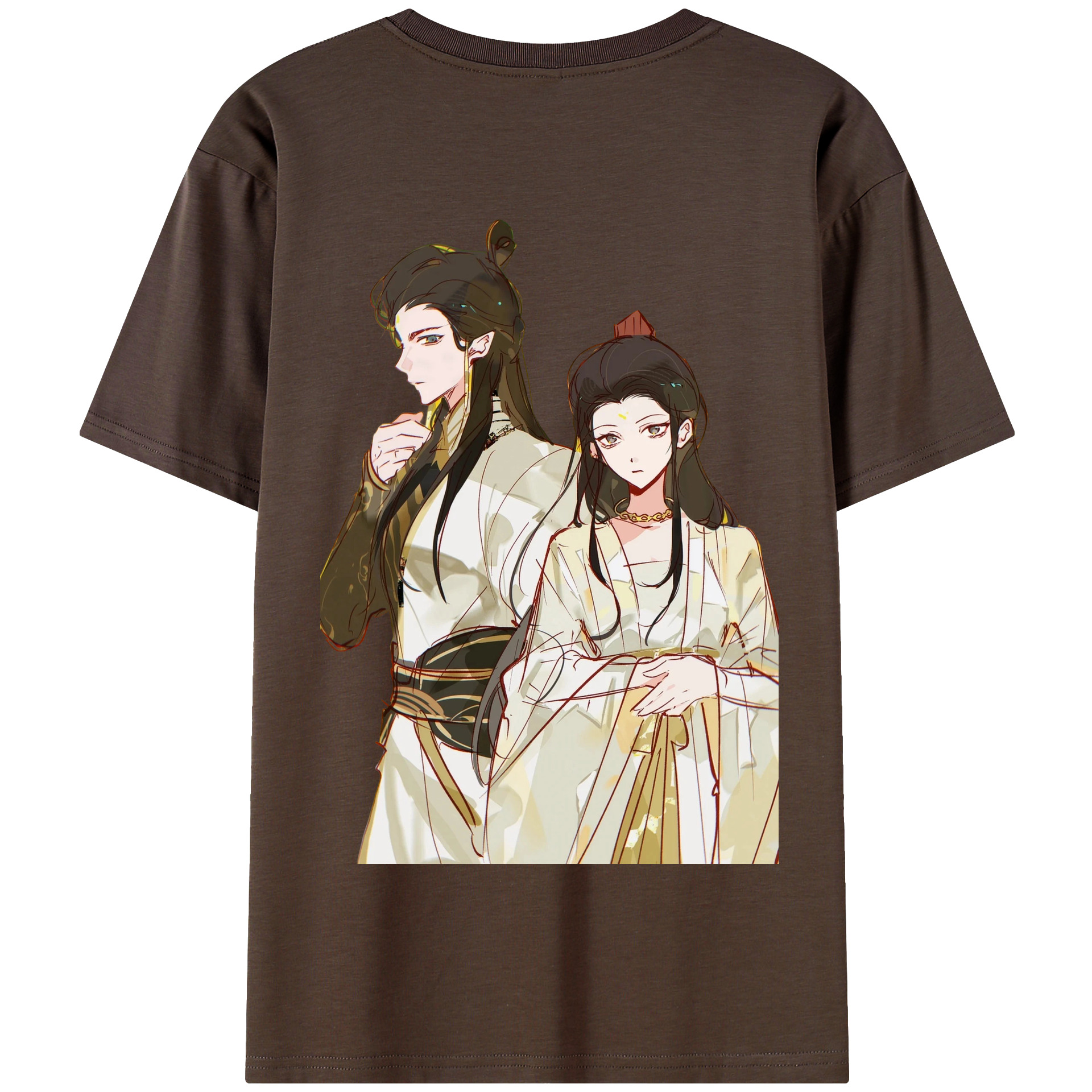 （画像用） Ne Zha 2 ナタ 魔童の大暴れ 綿100％半袖Tシャツ（背面プリント）