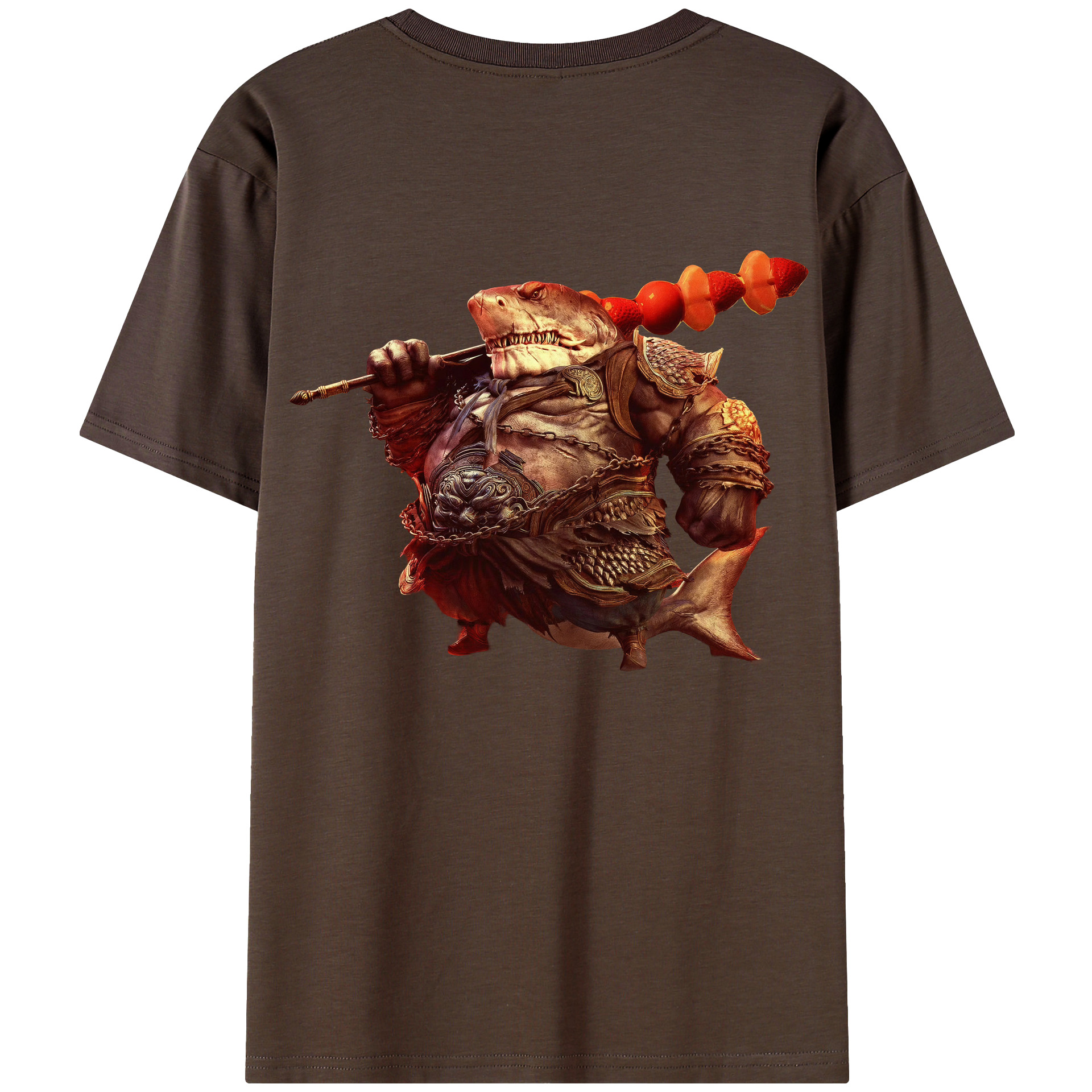（画像用） Ne Zha 2 ナタ 魔童の大暴れ 綿100％半袖Tシャツ（背面プリント）