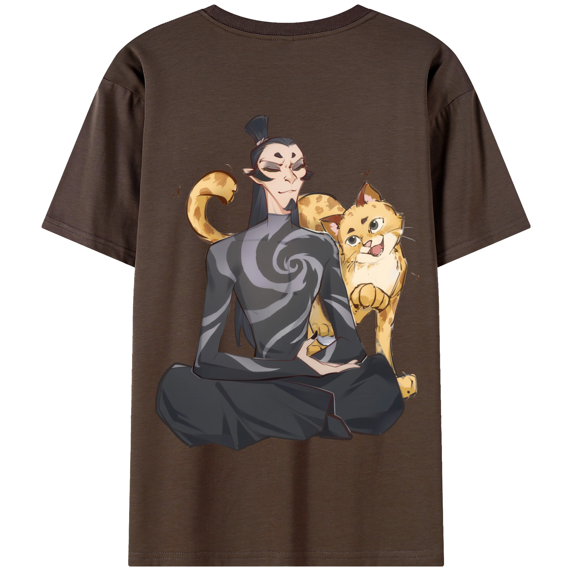 Ne Zha 2 ナタ 魔童の大暴れ 綿100％半袖Tシャツ（背面プリント）