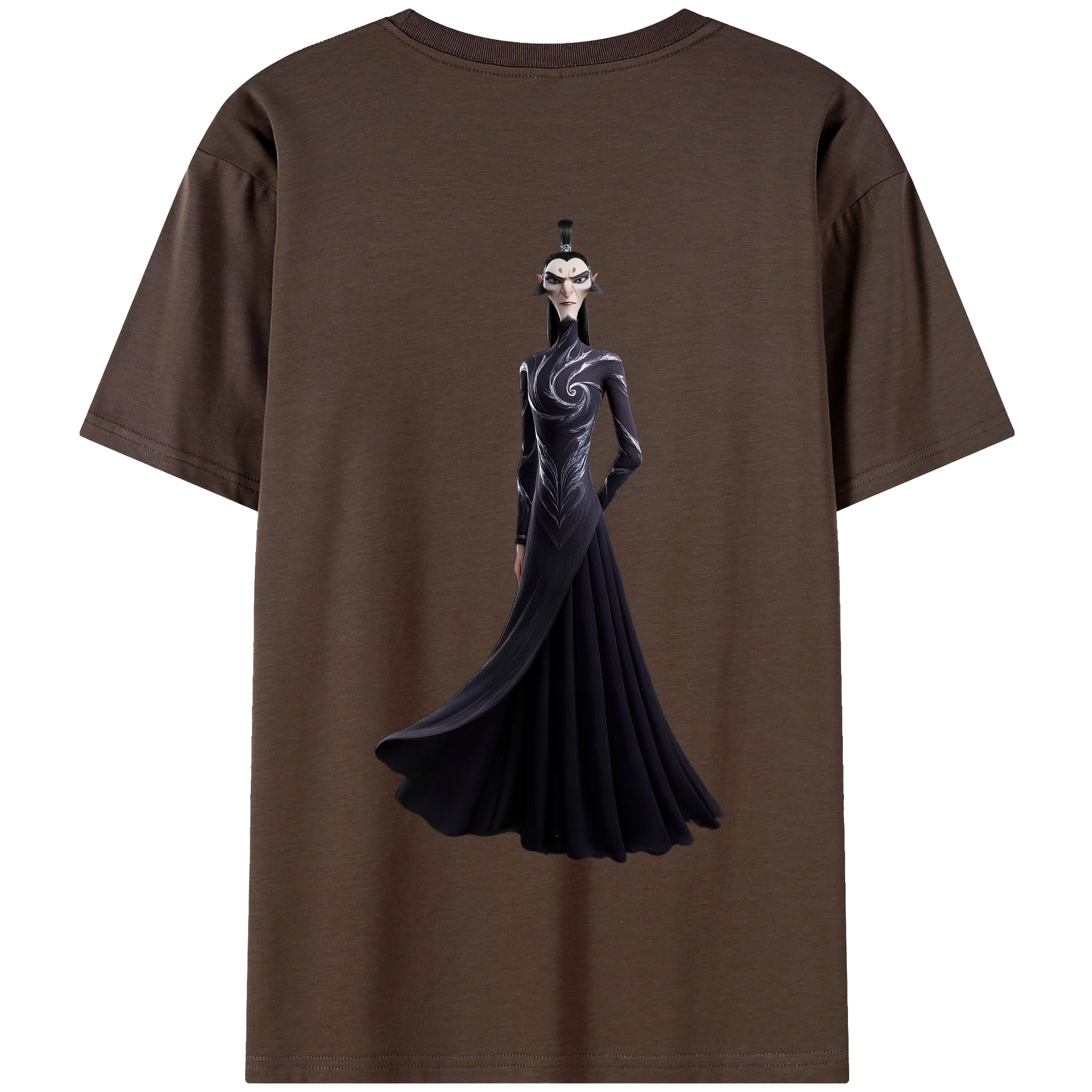 （画像用） Ne Zha 2 ナタ 魔童の大暴れ 綿100％半袖Tシャツ（背面プリント）