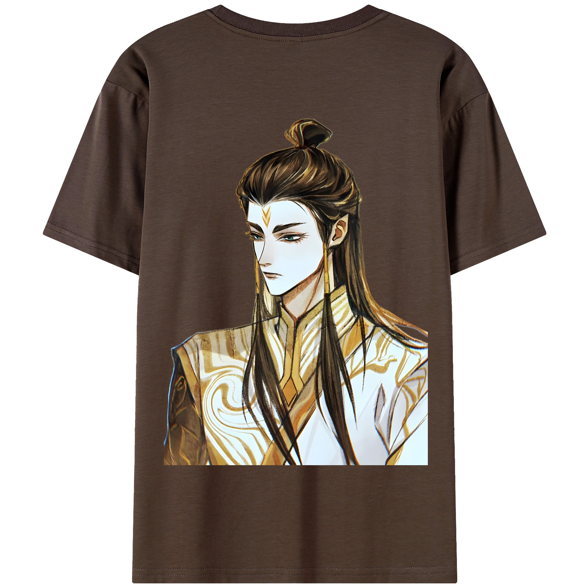 （画像用） Ne Zha 2 ナタ 魔童の大暴れ 綿100％半袖Tシャツ（背面プリント）