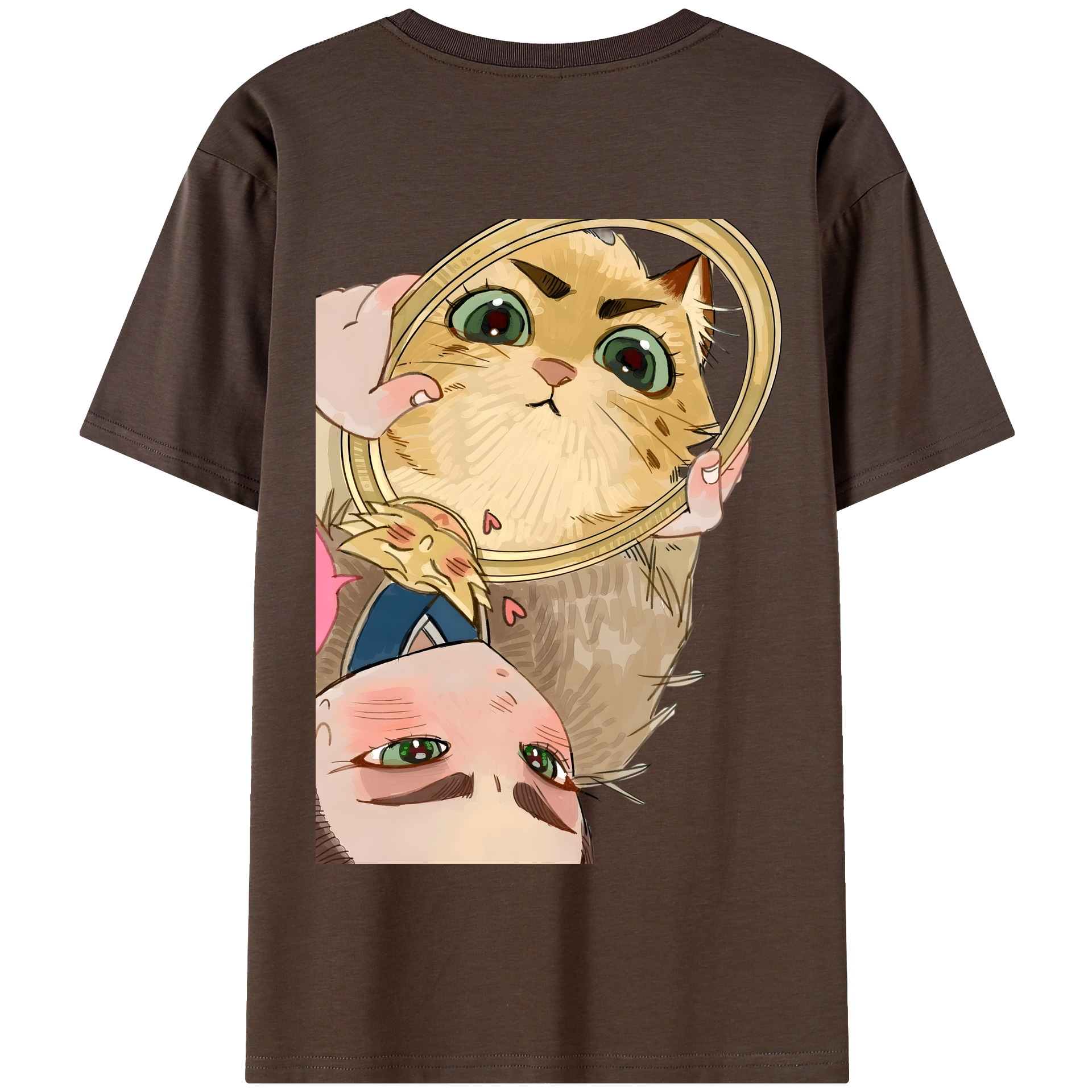 （画像用） Ne Zha 2 ナタ 魔童の大暴れ 綿100％半袖Tシャツ（背面プリント）
