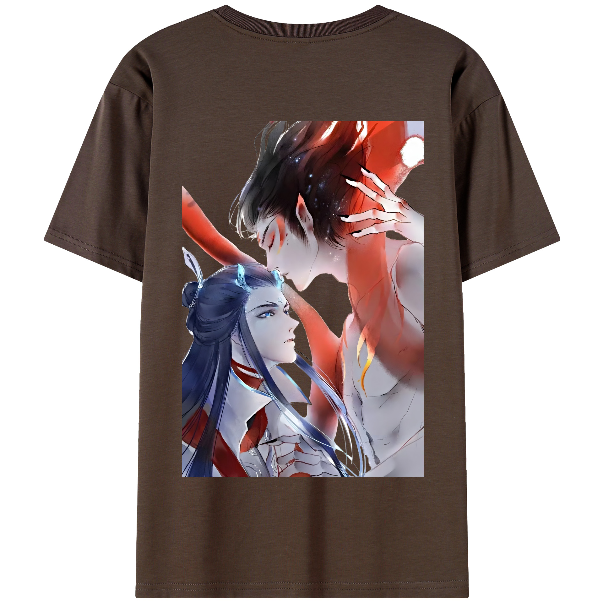 （画像用） Ne Zha 2 ナタ 魔童の大暴れ 綿100％半袖Tシャツ（背面プリント）