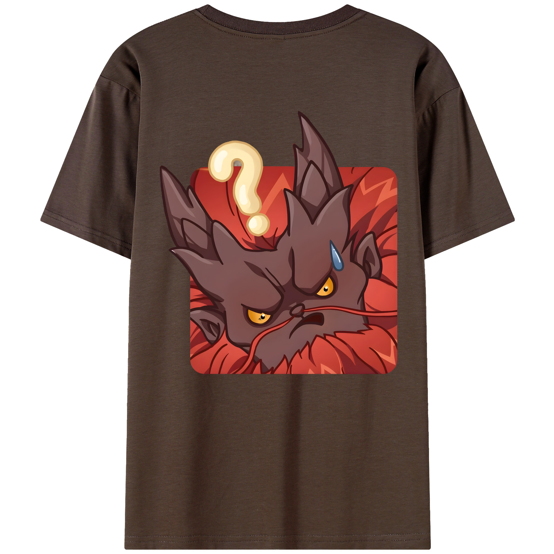 （画像用） Ne Zha 2 ナタ 魔童の大暴れ 綿100％半袖Tシャツ（背面プリント）