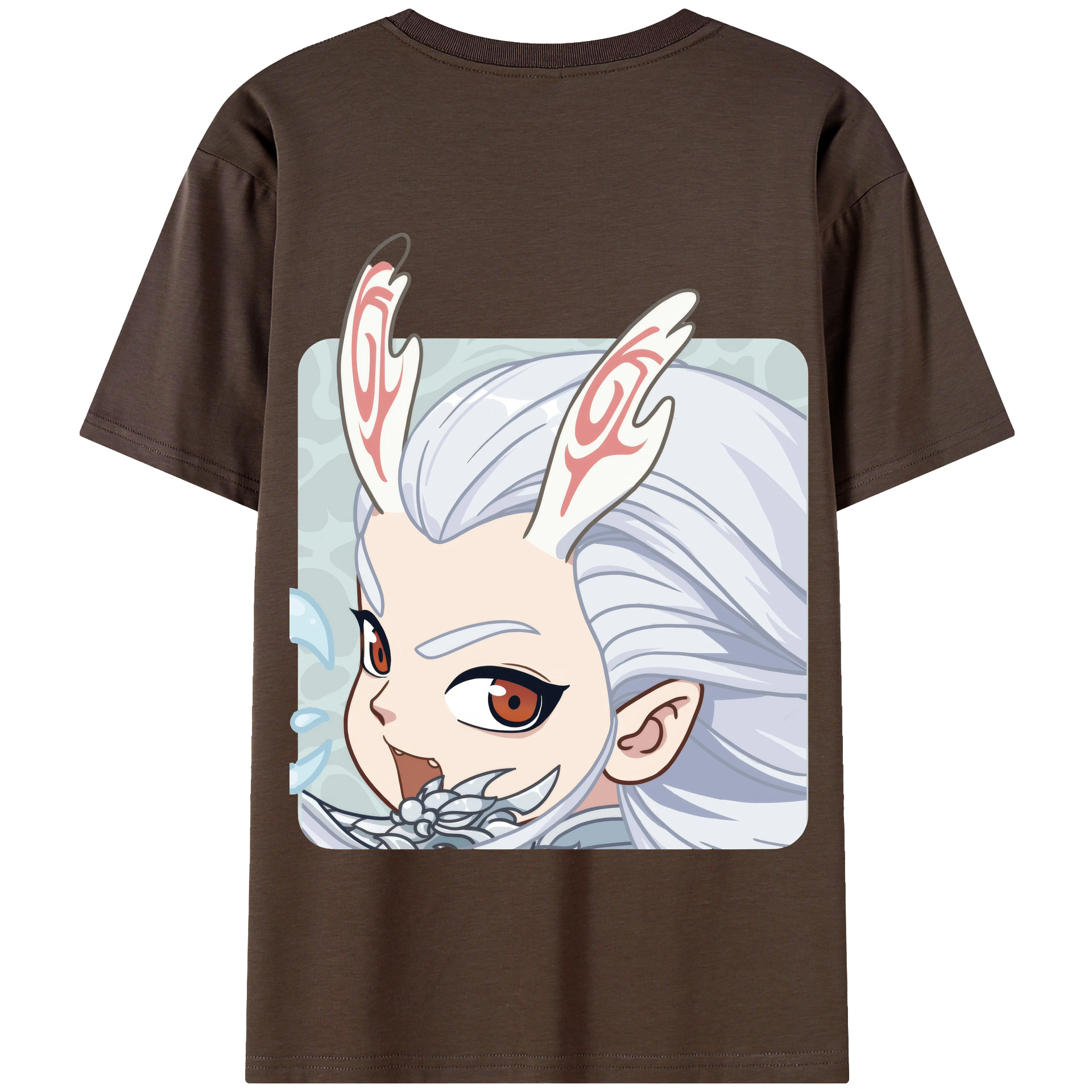 （画像用） Ne Zha 2 ナタ 魔童の大暴れ 綿100％半袖Tシャツ（背面プリント）