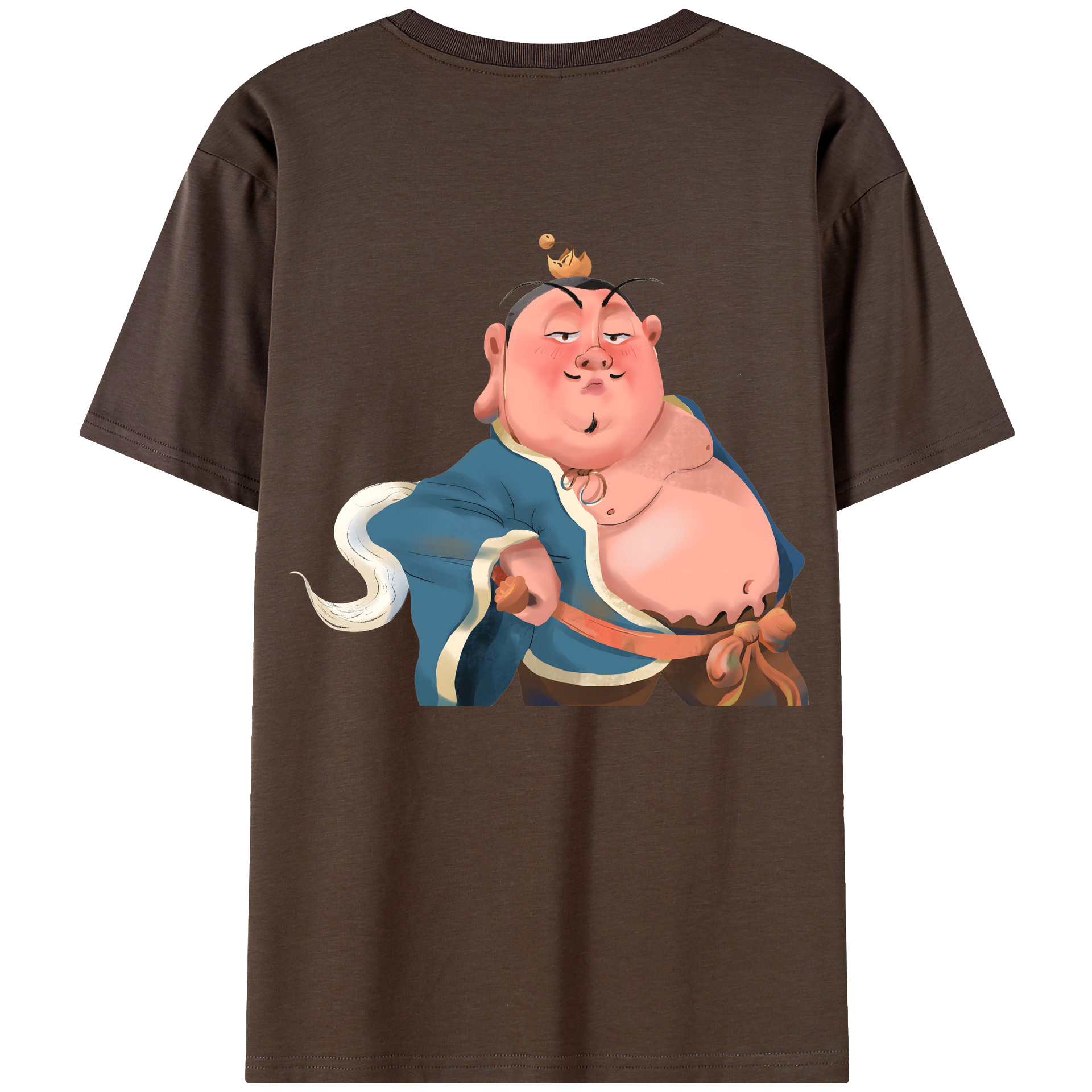 （画像用） Ne Zha 2 ナタ 魔童の大暴れ 綿100％半袖Tシャツ（背面プリント）