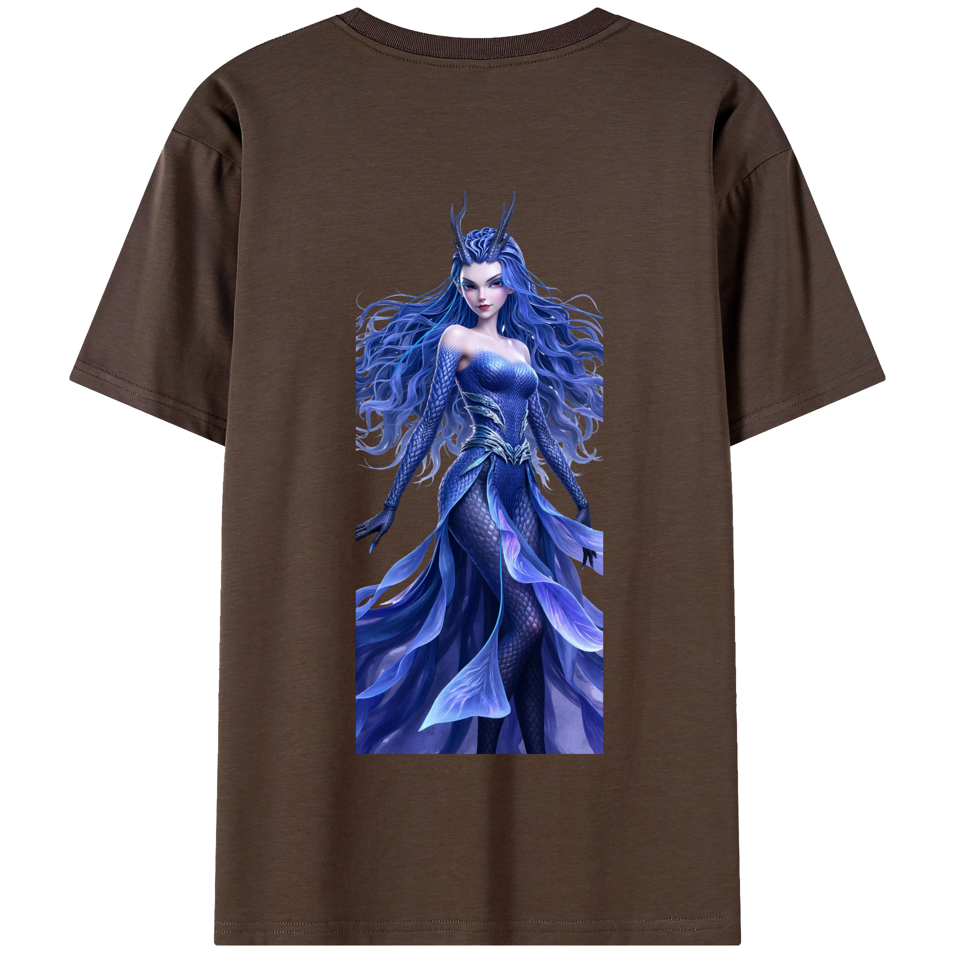 （画像用） Ne Zha 2 ナタ 魔童の大暴れ 綿100％半袖Tシャツ（背面プリント）