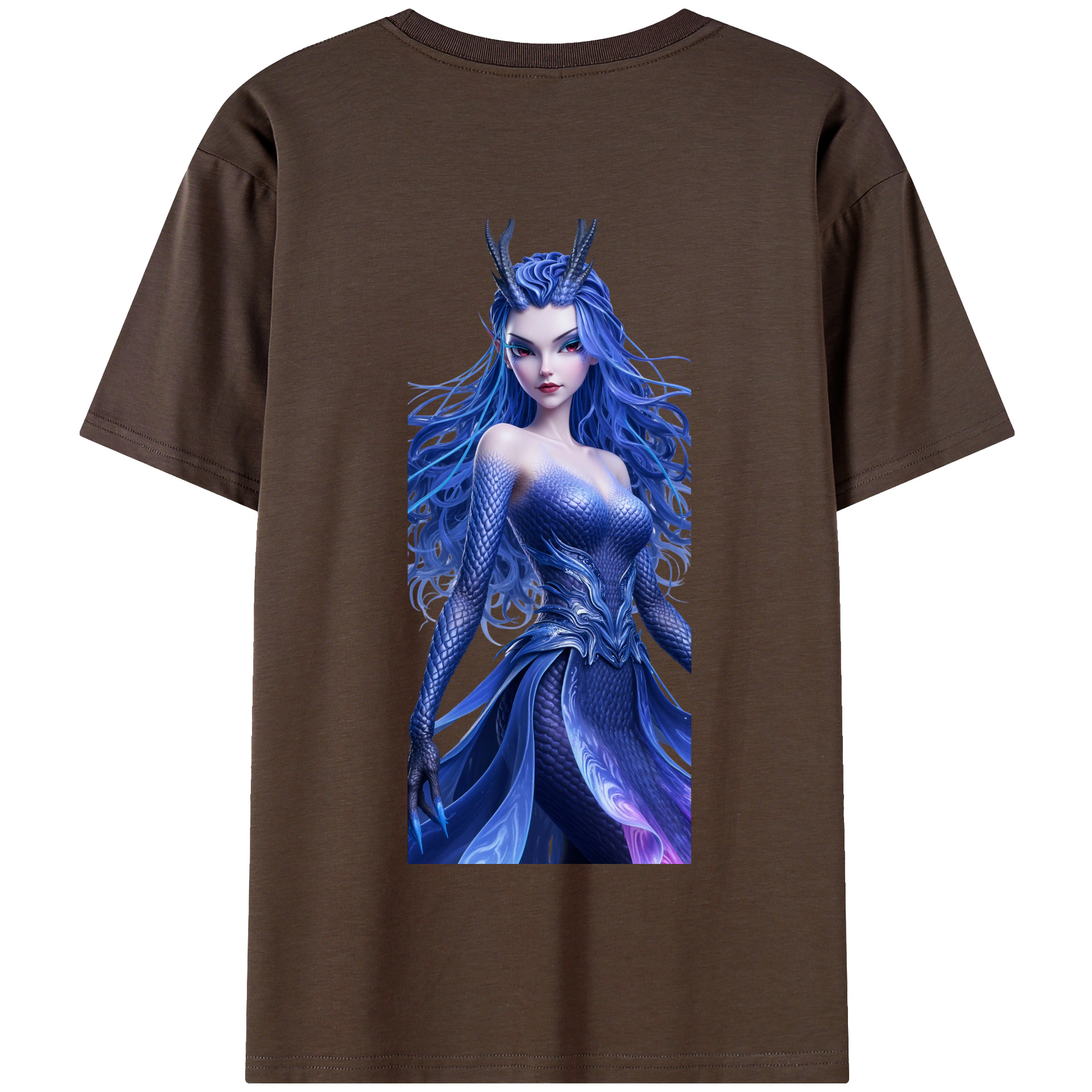 （画像用） Ne Zha 2 ナタ 魔童の大暴れ 綿100％半袖Tシャツ（背面プリント）