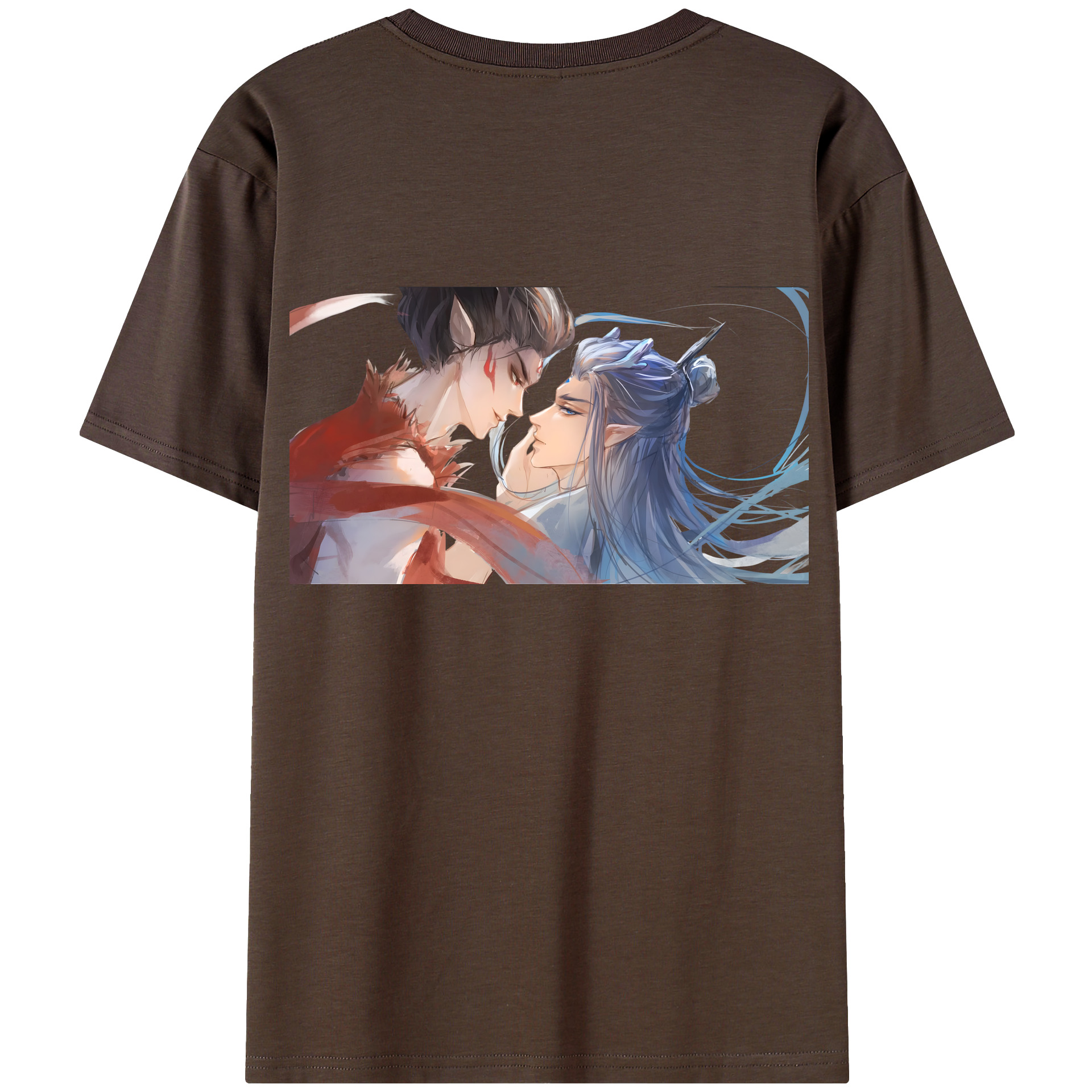 （画像用） Ne Zha 2 ナタ 魔童の大暴れ 綿100％半袖Tシャツ（背面プリント）