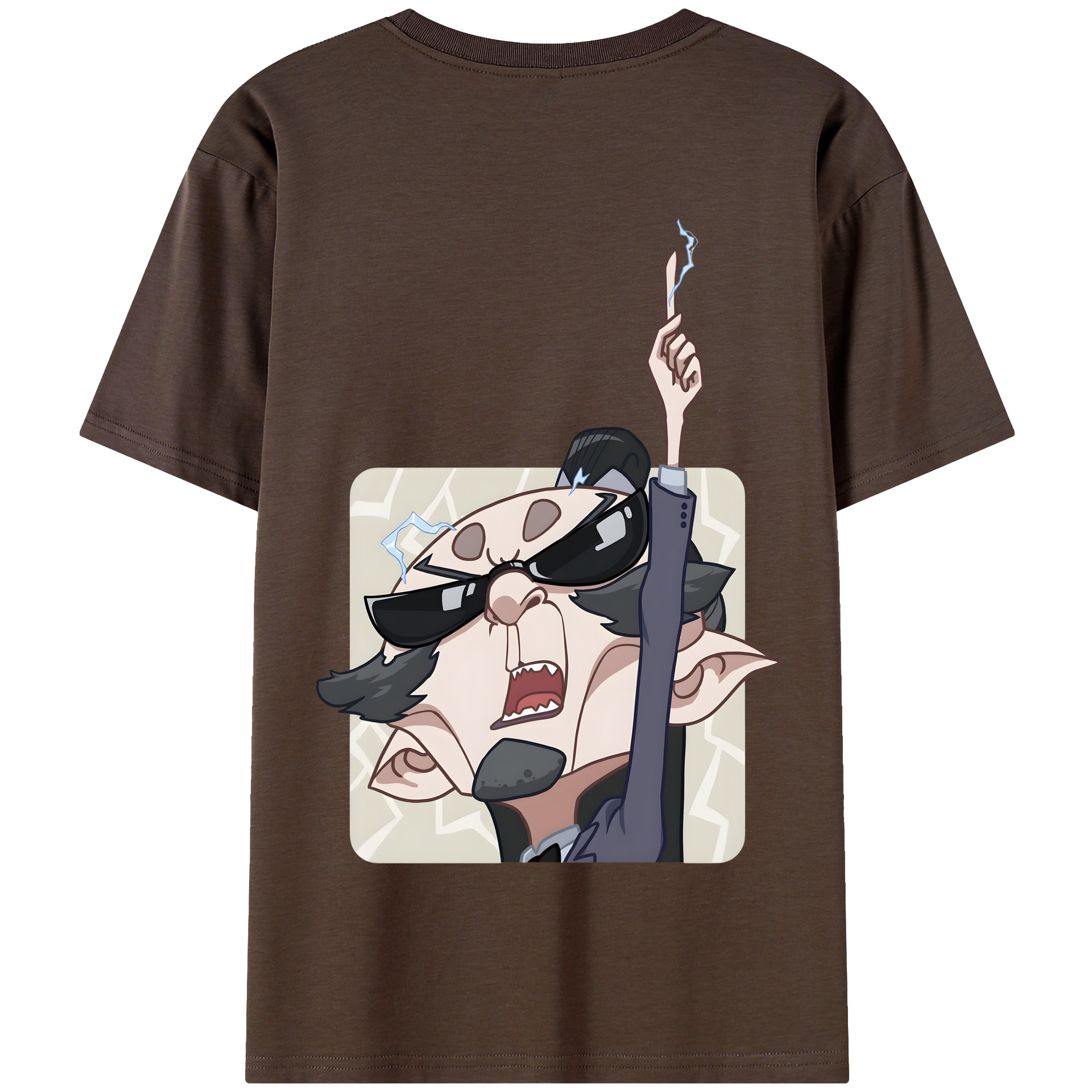 （画像用） Ne Zha 2 ナタ 魔童の大暴れ 綿100％半袖Tシャツ（背面プリント）