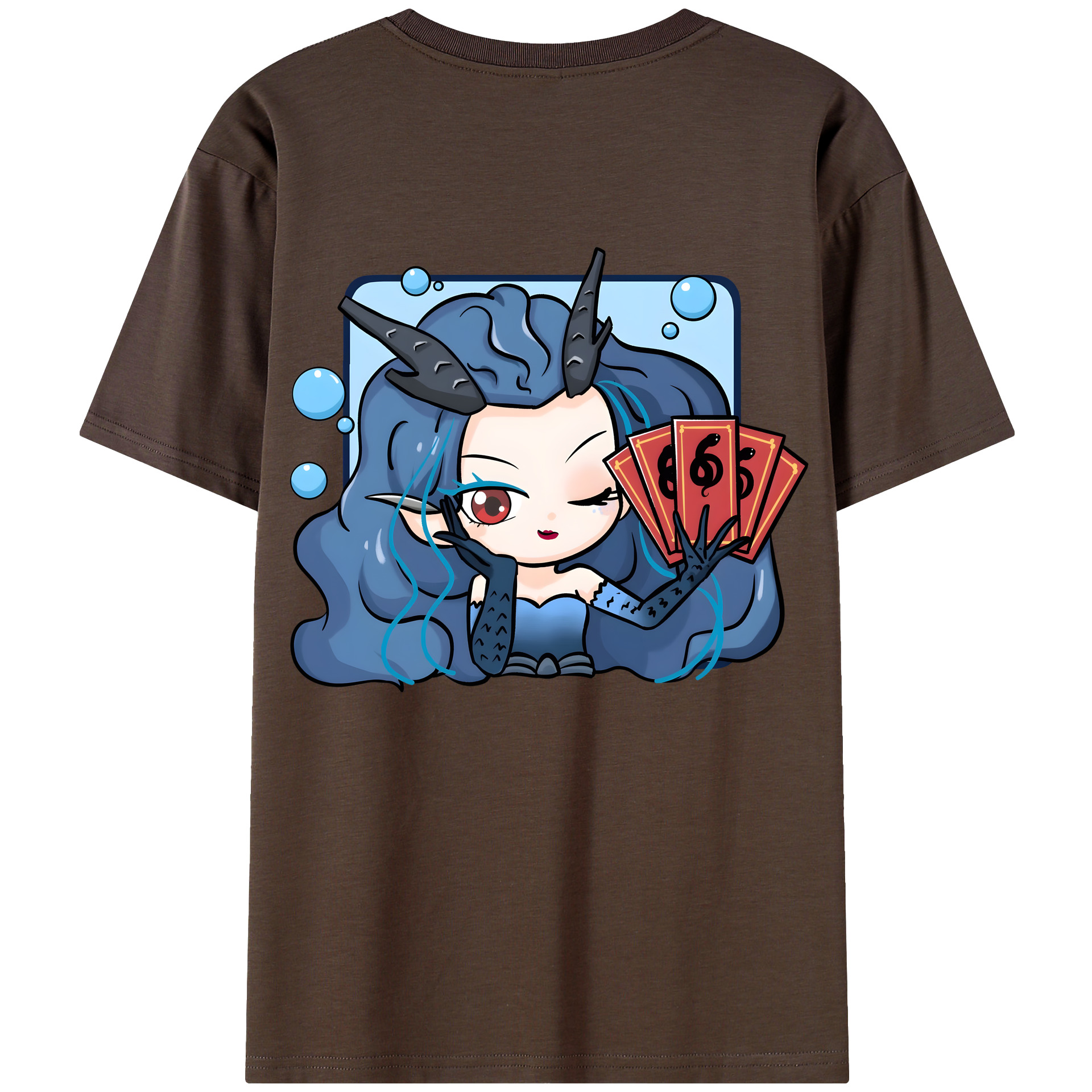 （画像用） Ne Zha 2 ナタ 魔童の大暴れ 綿100％半袖Tシャツ（背面プリント）