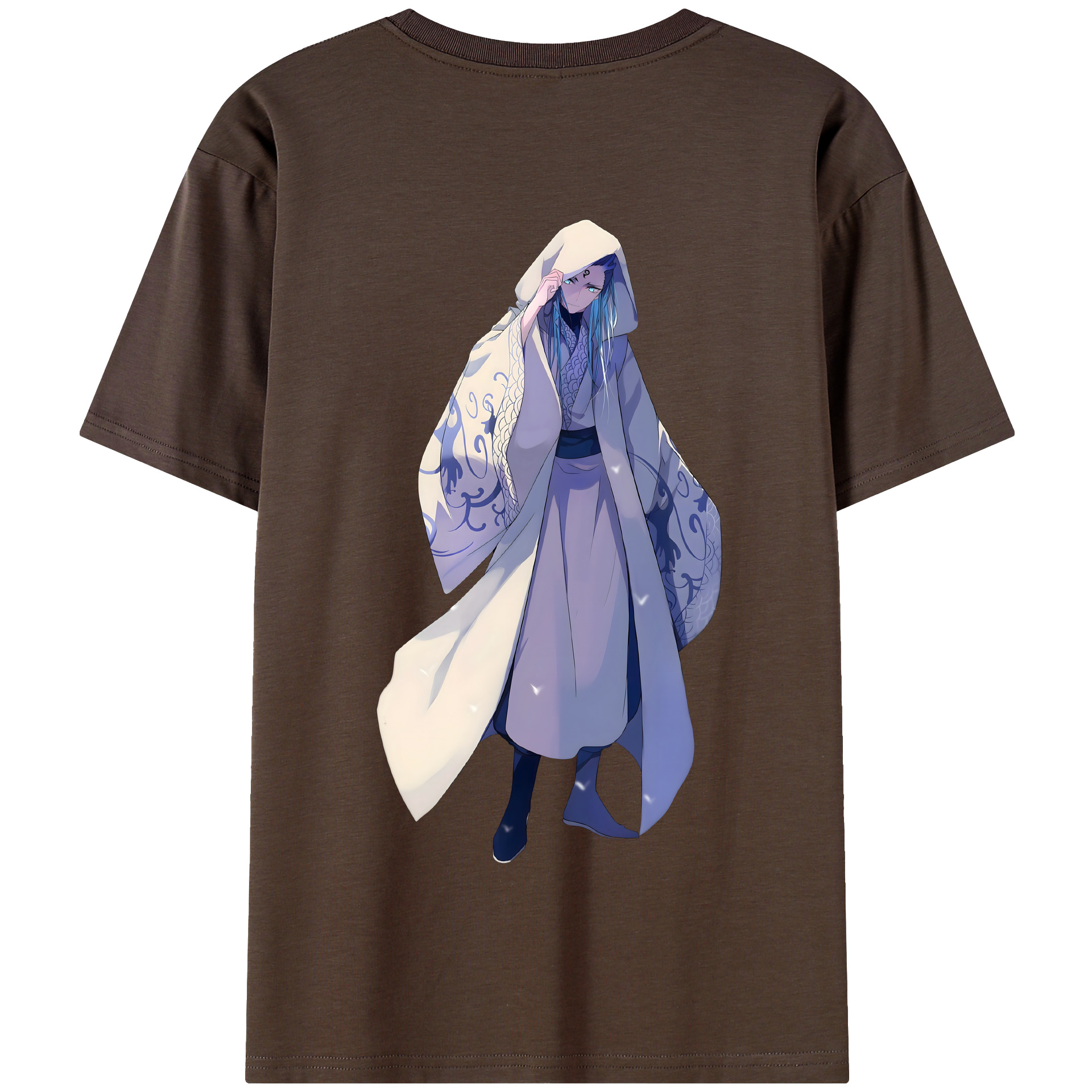 （画像用） Ne Zha 2 ナタ 魔童の大暴れ 綿100％半袖Tシャツ（背面プリント）
