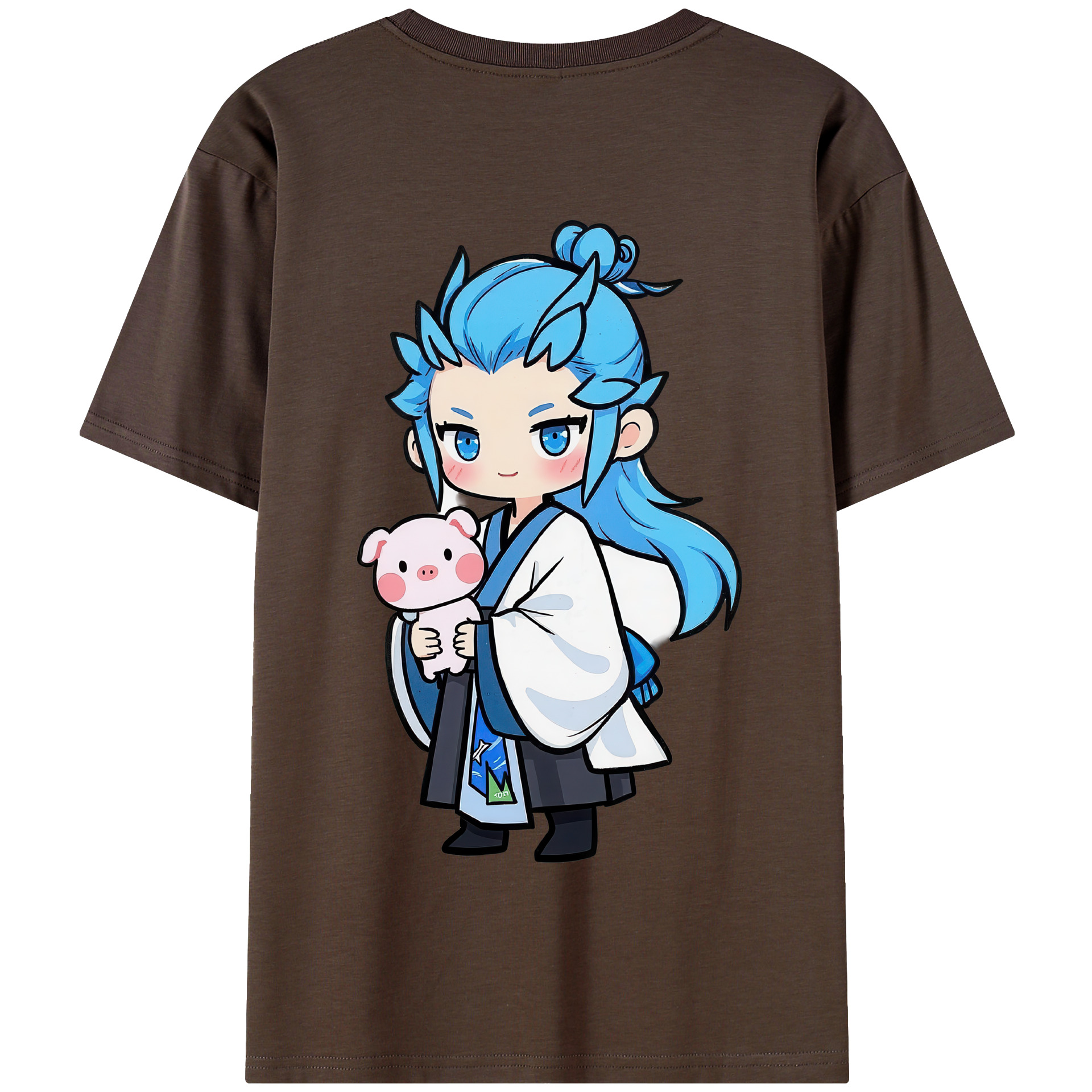 （画像用） Ne Zha 2 ナタ 魔童の大暴れ 綿100％半袖Tシャツ（背面プリント）