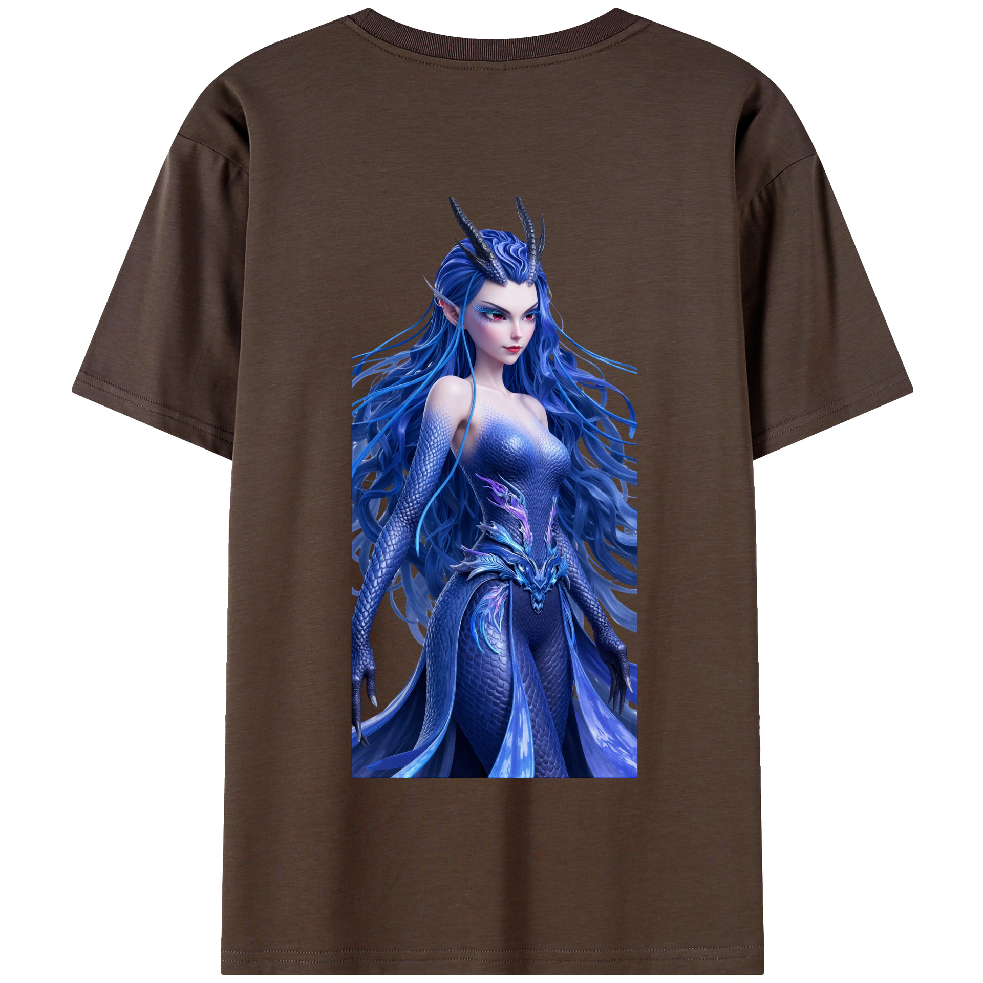 （画像用） Ne Zha 2 ナタ 魔童の大暴れ 綿100％半袖Tシャツ（背面プリント）