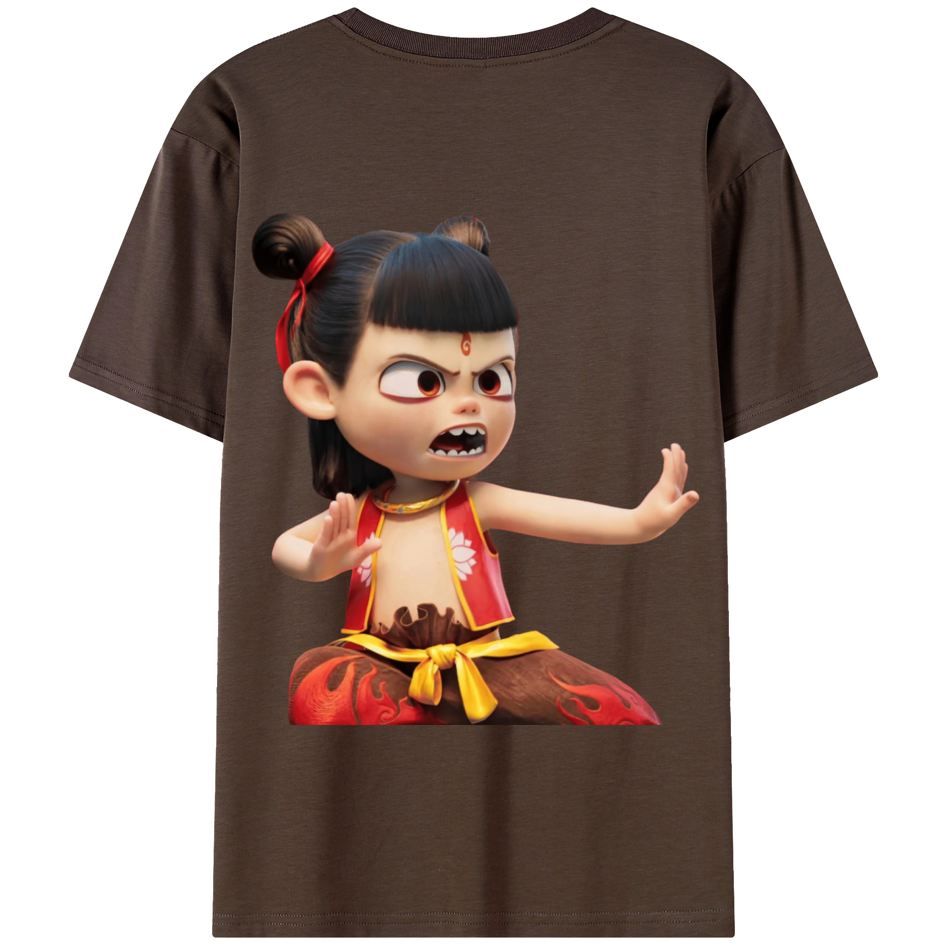 Ne Zha 2 ナタ 魔童の大暴れ 綿100％半袖Tシャツ（背面プリント）