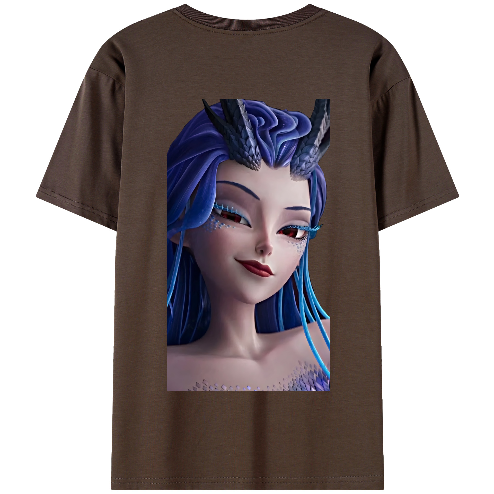 （画像用） Ne Zha 2 ナタ 魔童の大暴れ 綿100％半袖Tシャツ（背面プリント）