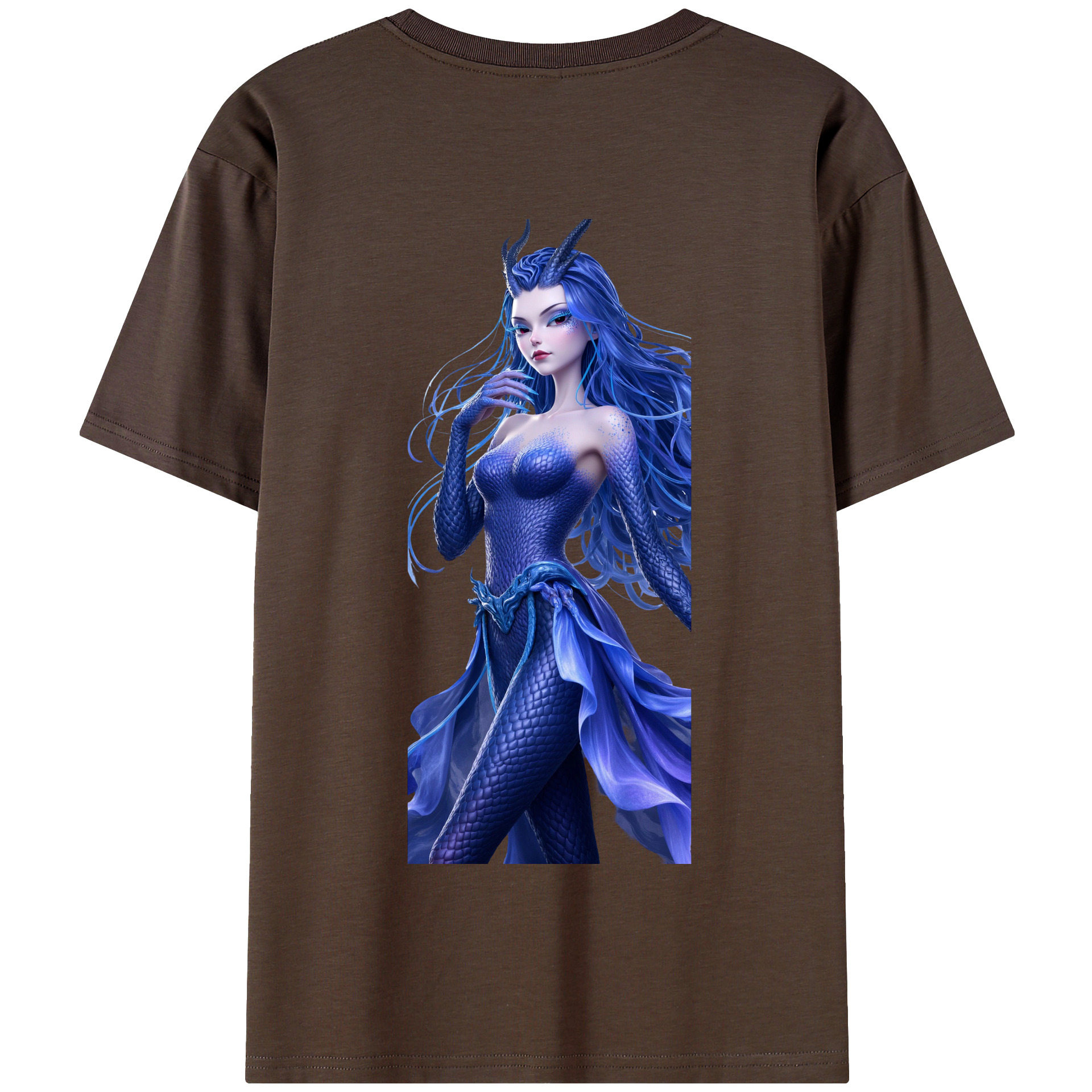 （画像用） Ne Zha 2 ナタ 魔童の大暴れ 綿100％半袖Tシャツ（背面プリント）